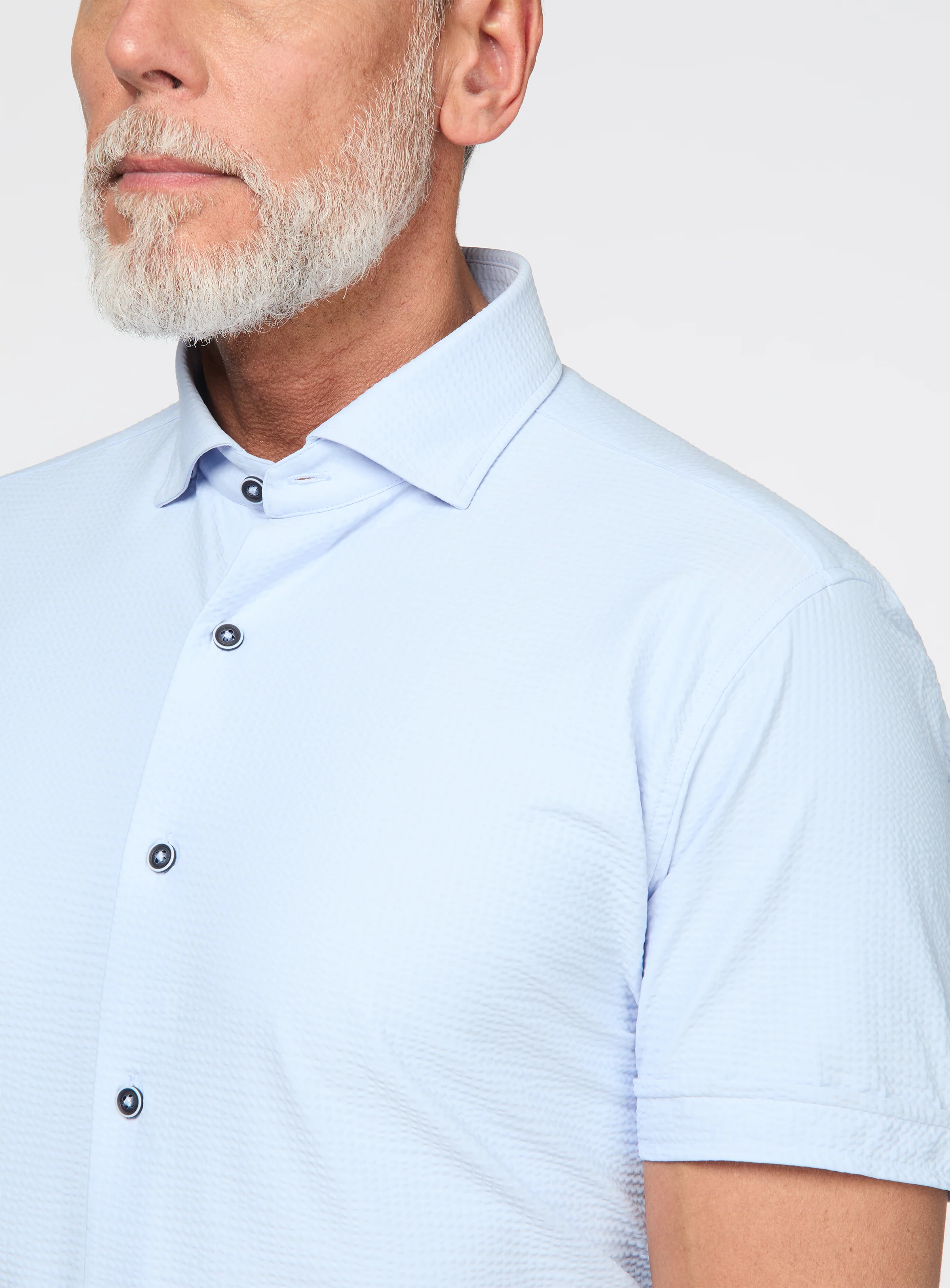 Chemise extensible à texture gaufrée - Image 7