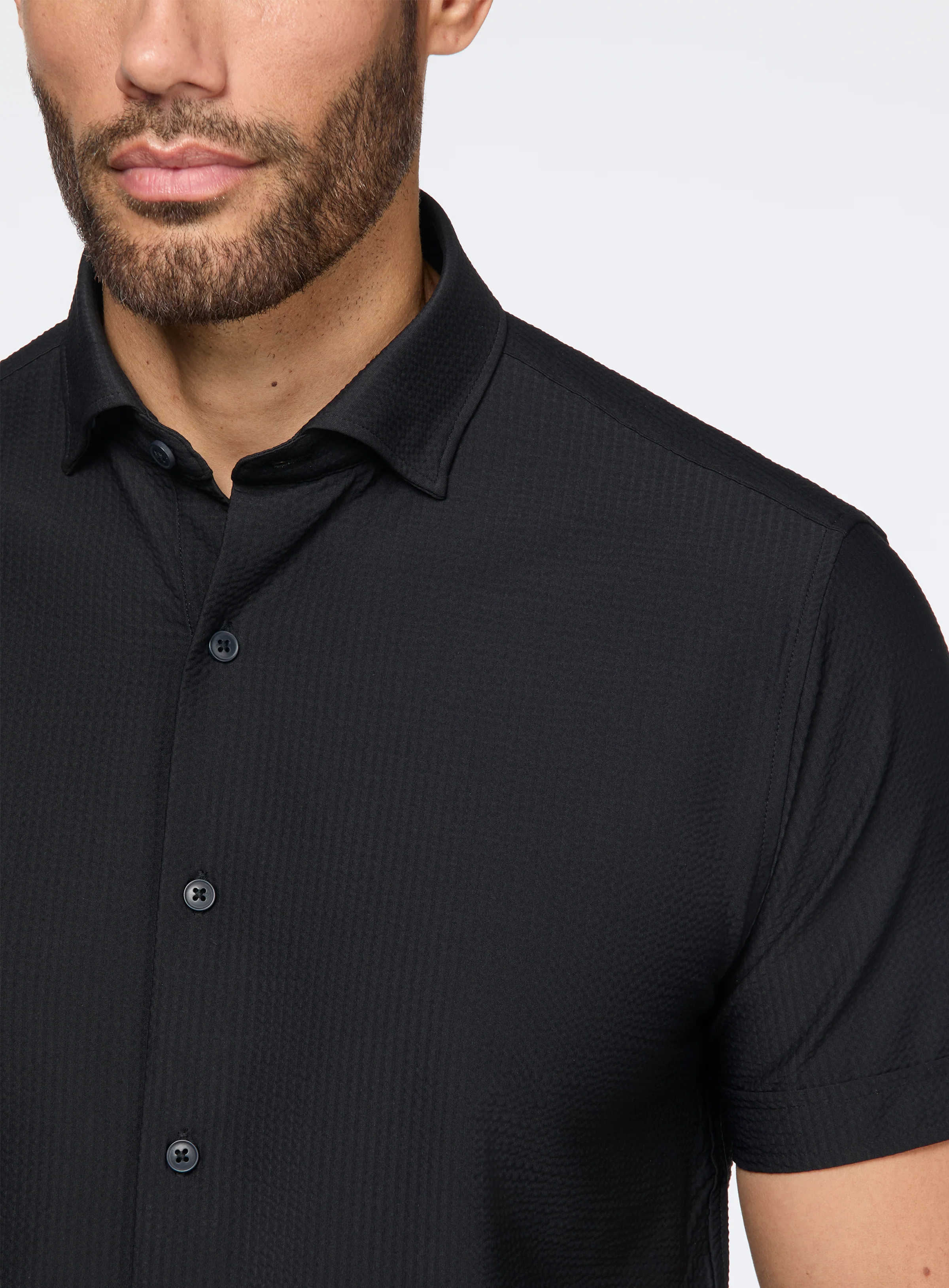 Chemise extensible à texture gaufrée - Image 9