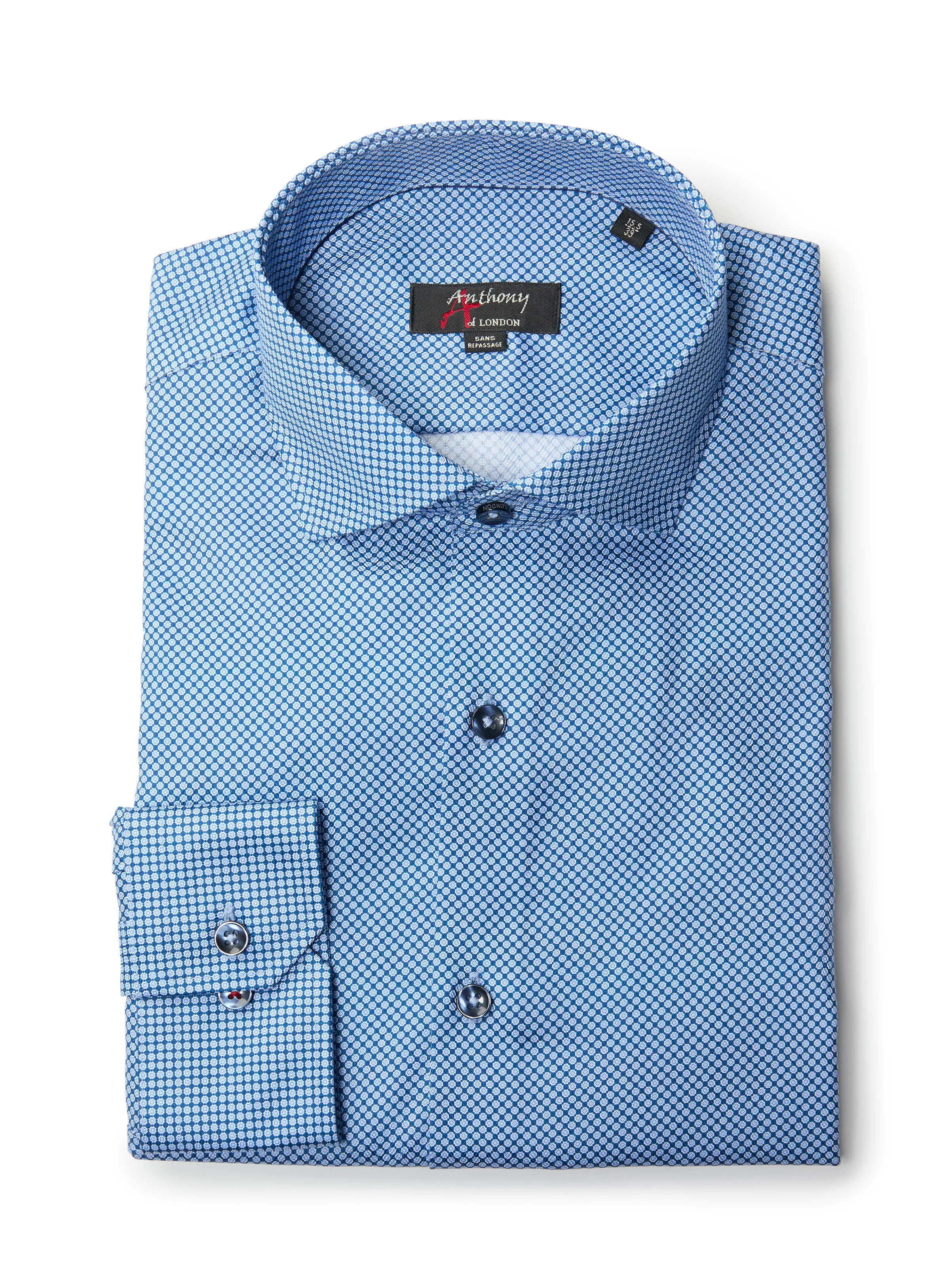 Chemise sans repassage à motif de cibles