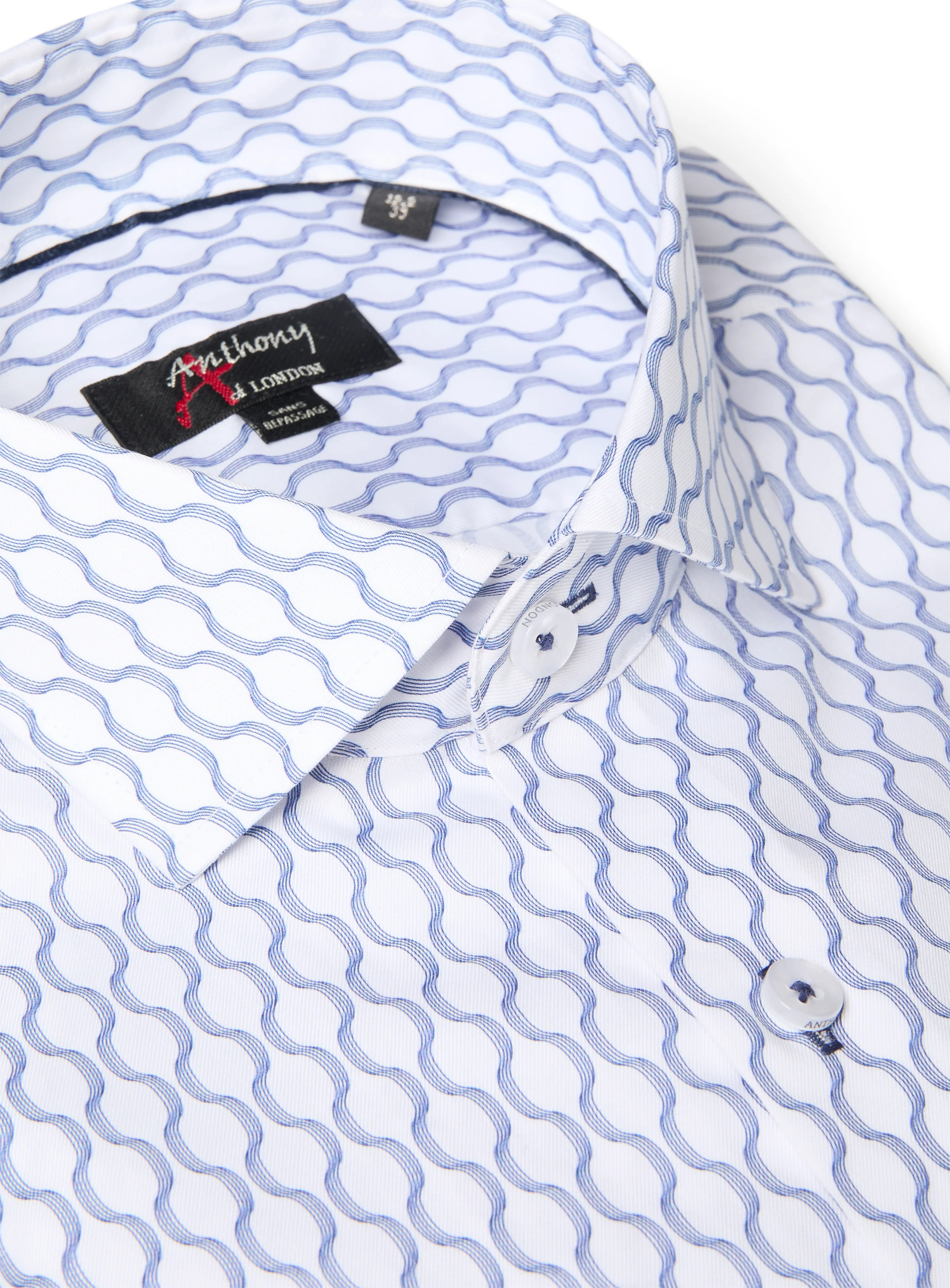 Chemise sans repassage à motif de filaments - Image 2