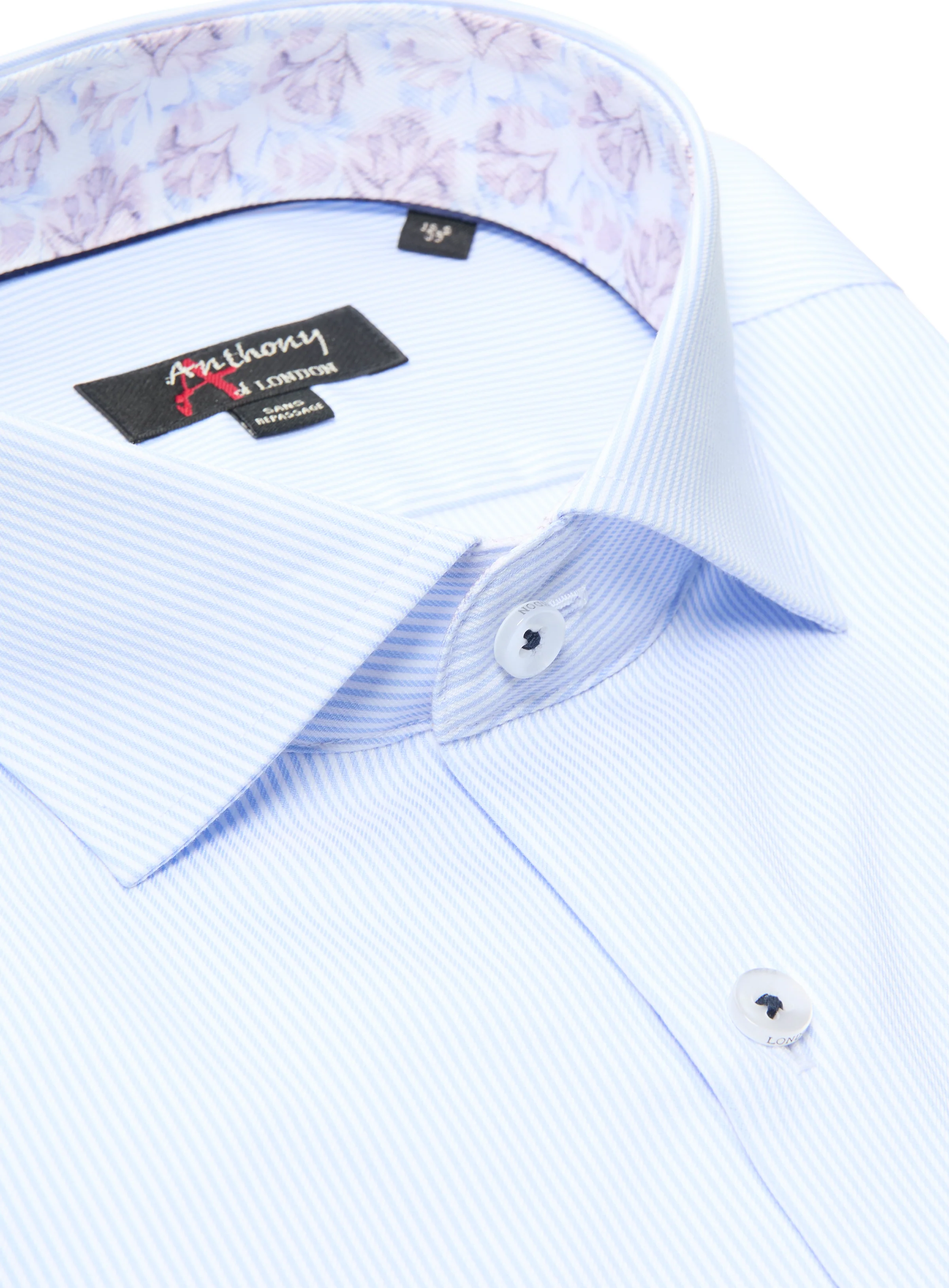 Chemise sans repassage à rayures - Image 2