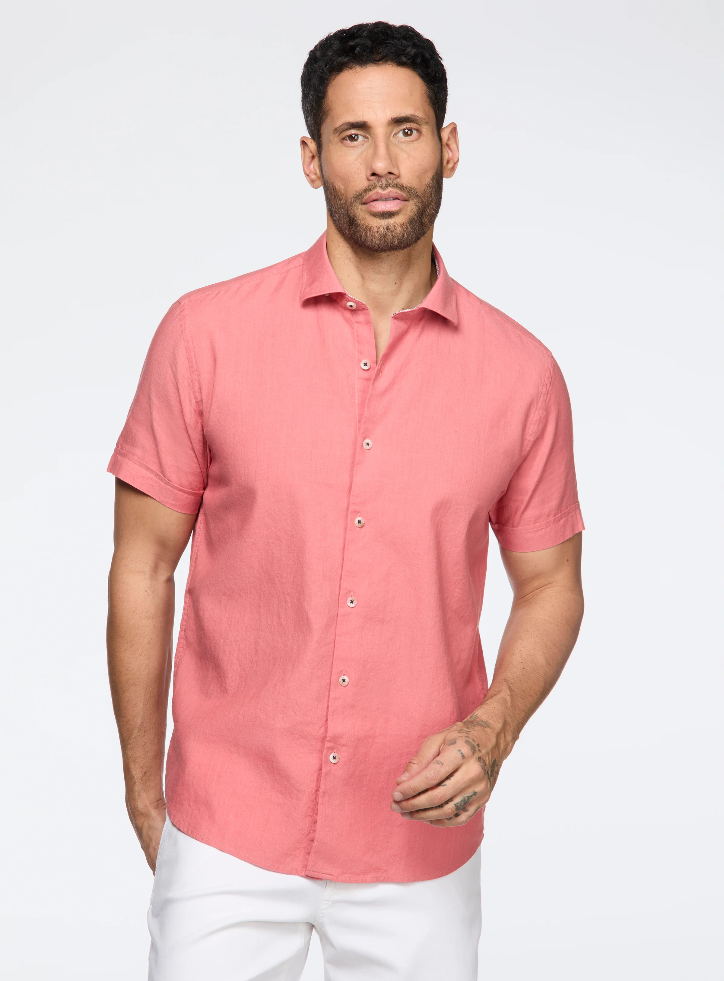 Chemise à manches courtes en lin - Image 3