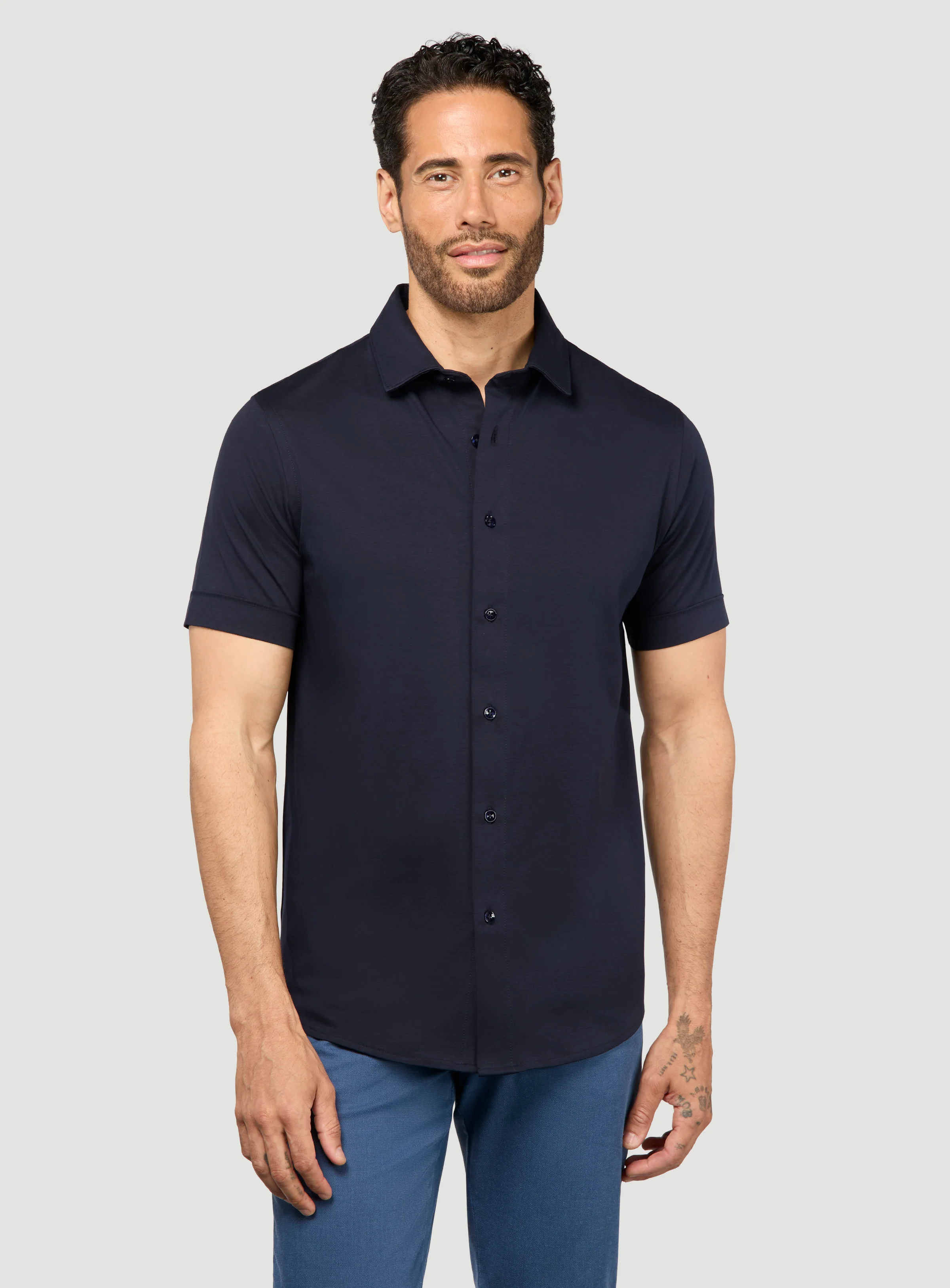 Chemise à manches courtes en jersey - Image 3