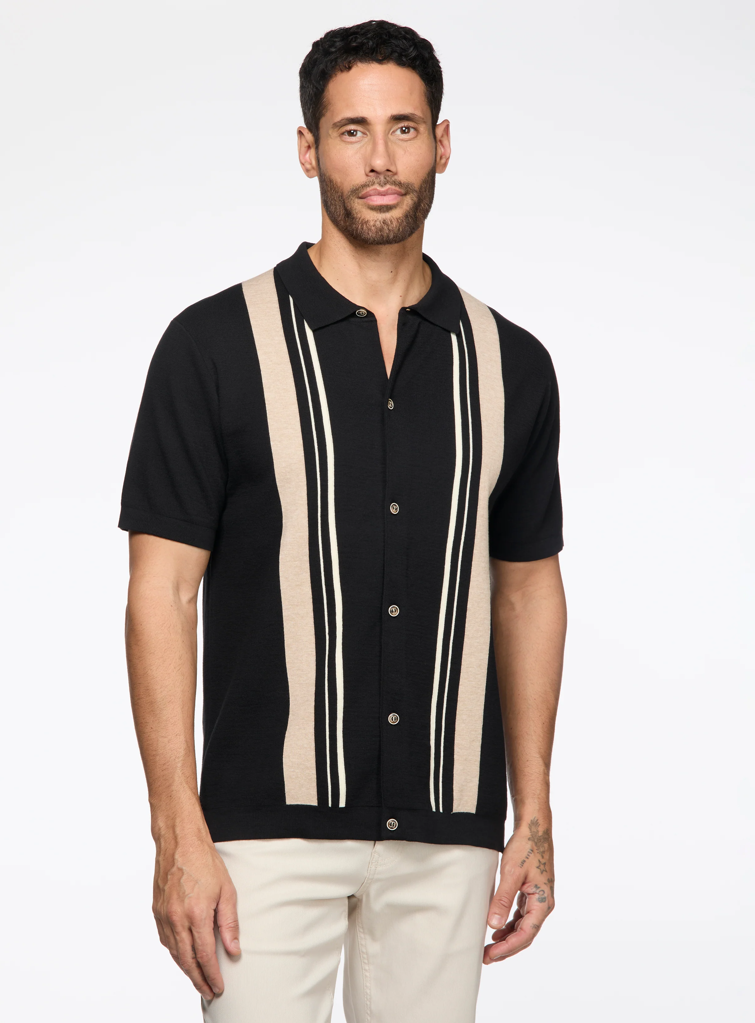 Chemise rétro en tricot jersey - Image 3