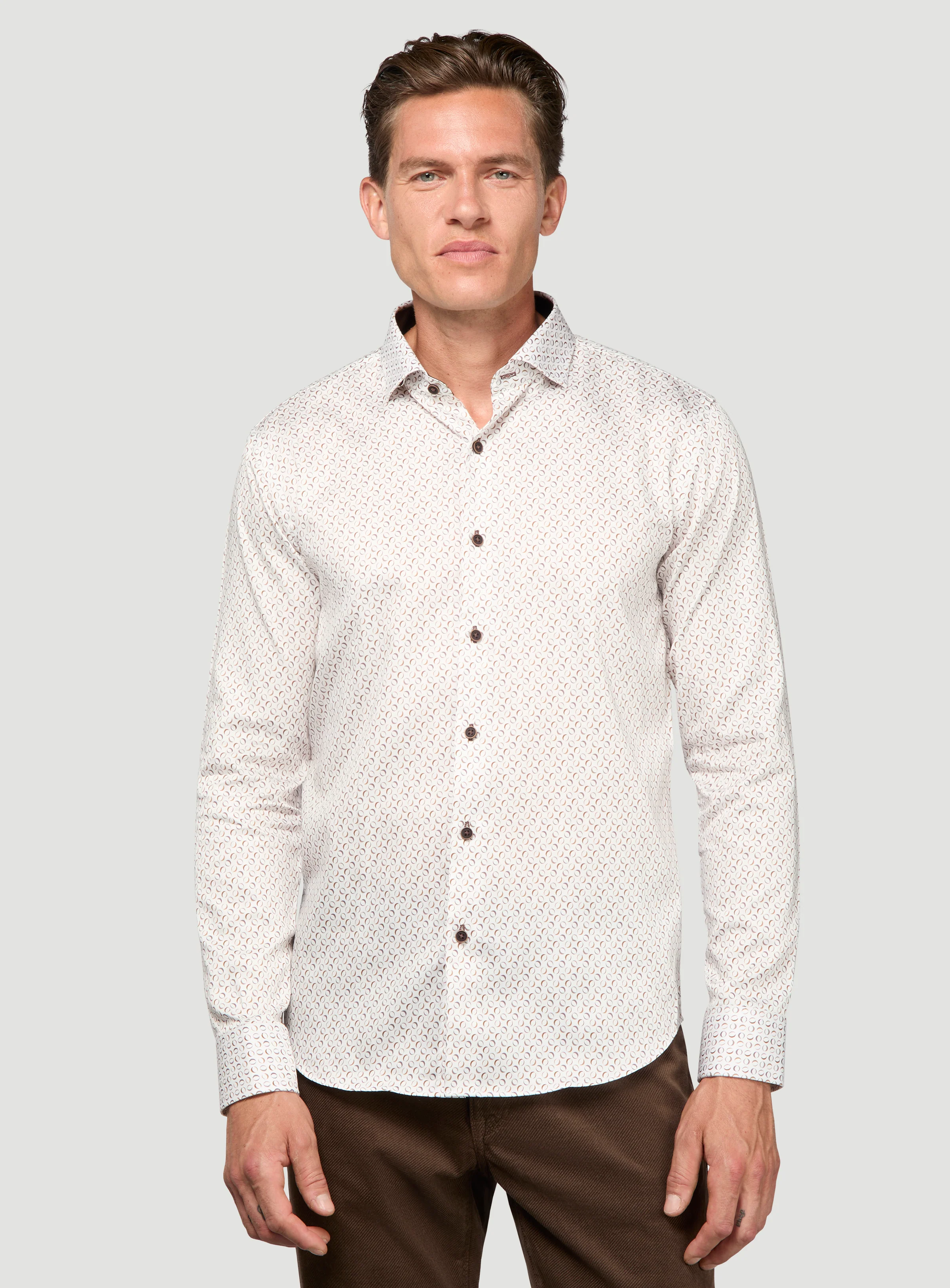 Chemise à motif de demi-lunes
