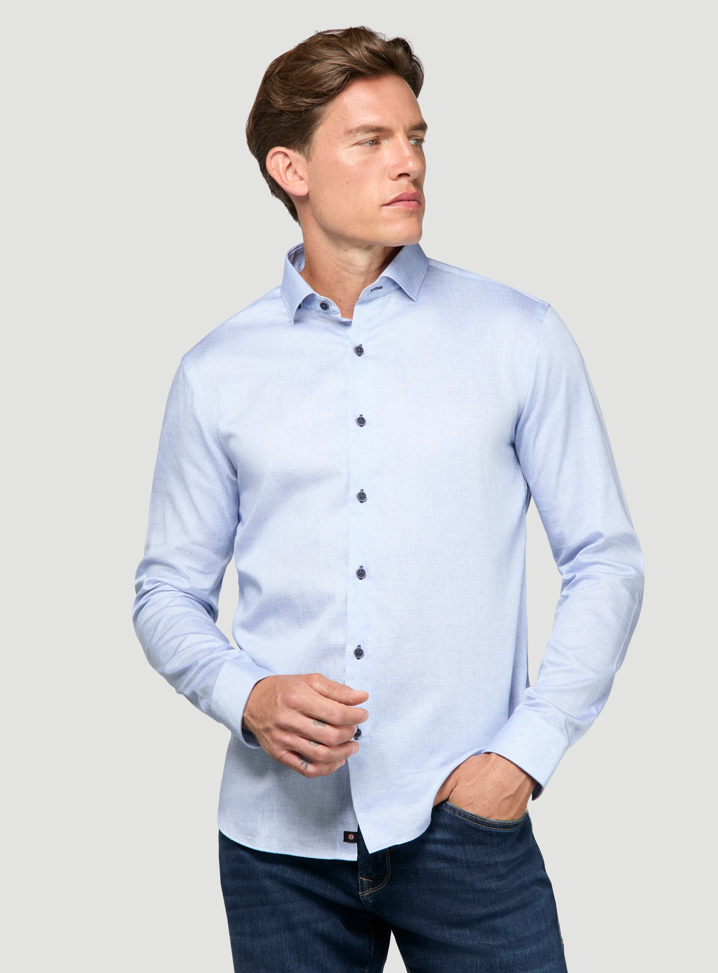 Chemise à motif vichy