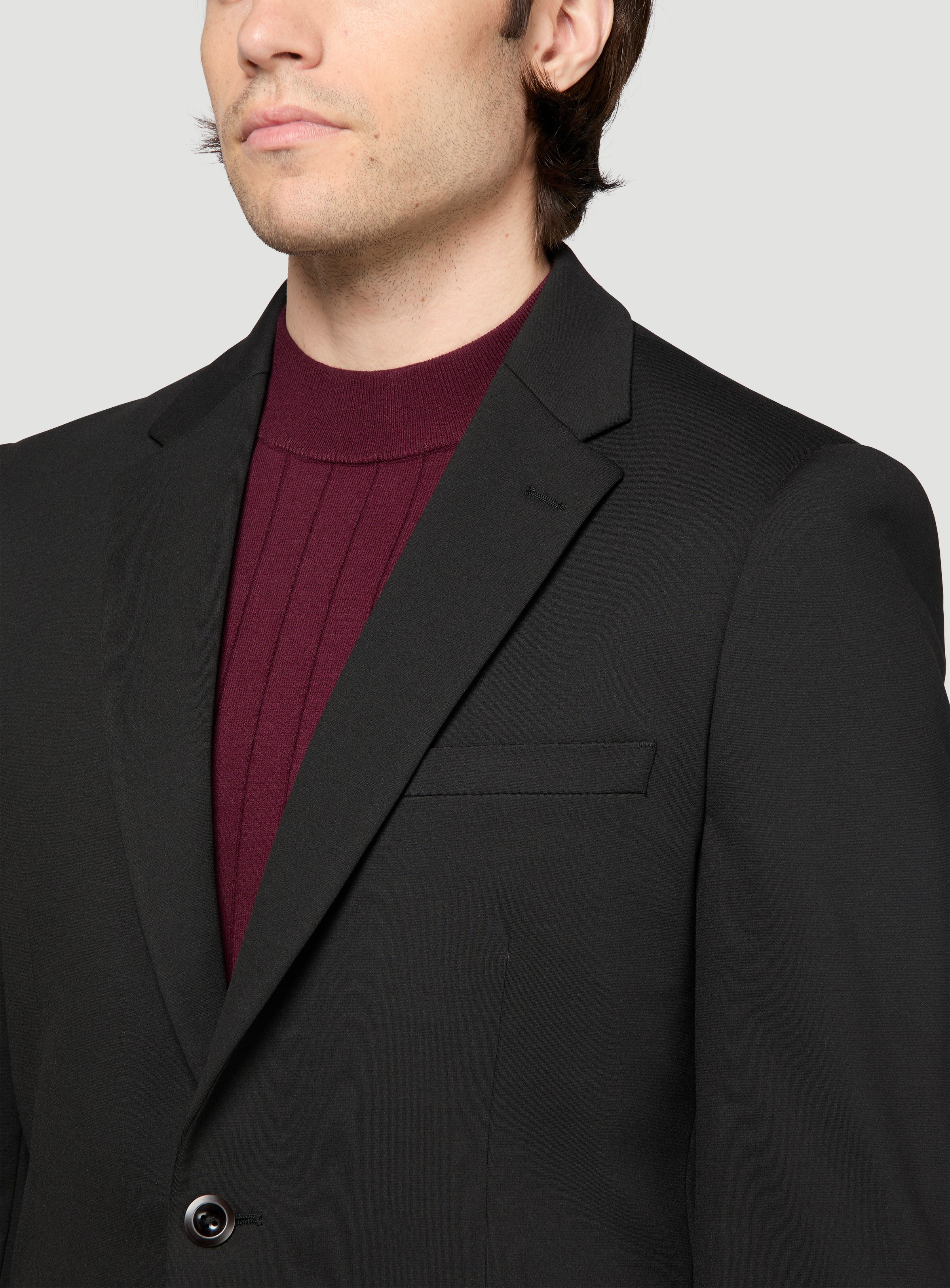 Complet noir en tricot extensible - Image 2