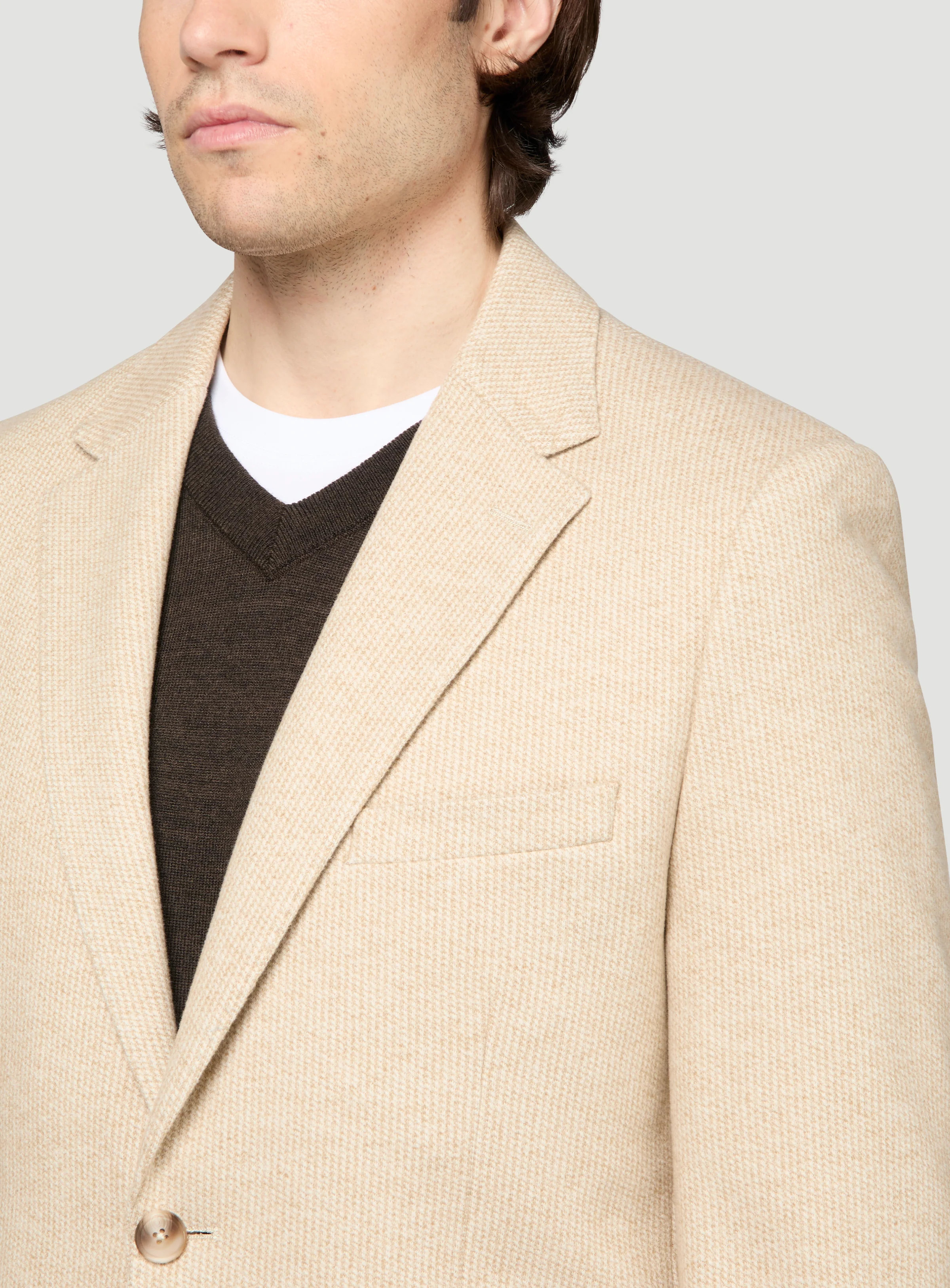 Veston beige à effet brossé - Image 2