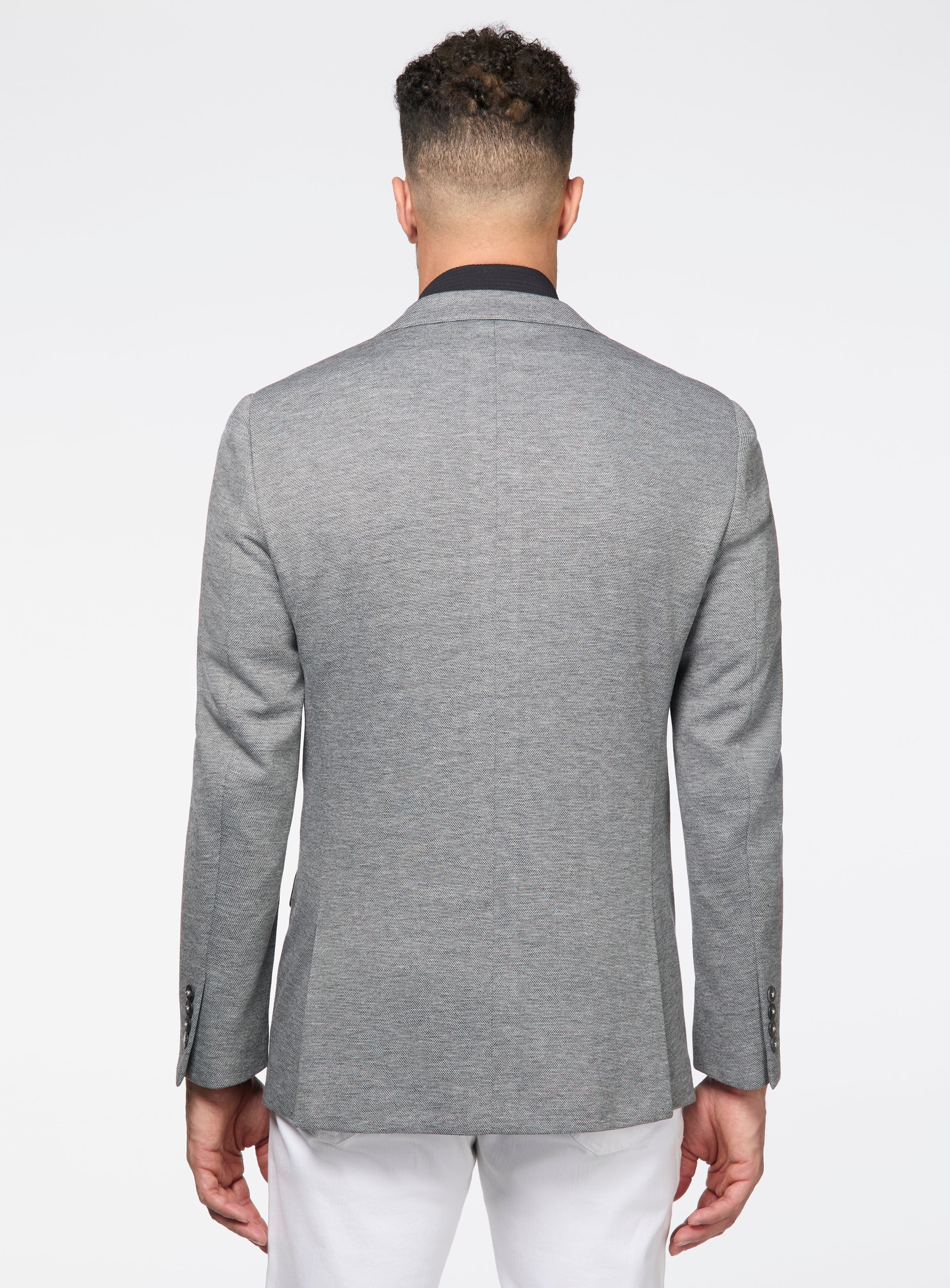 Veston en tricot gris - Image 3