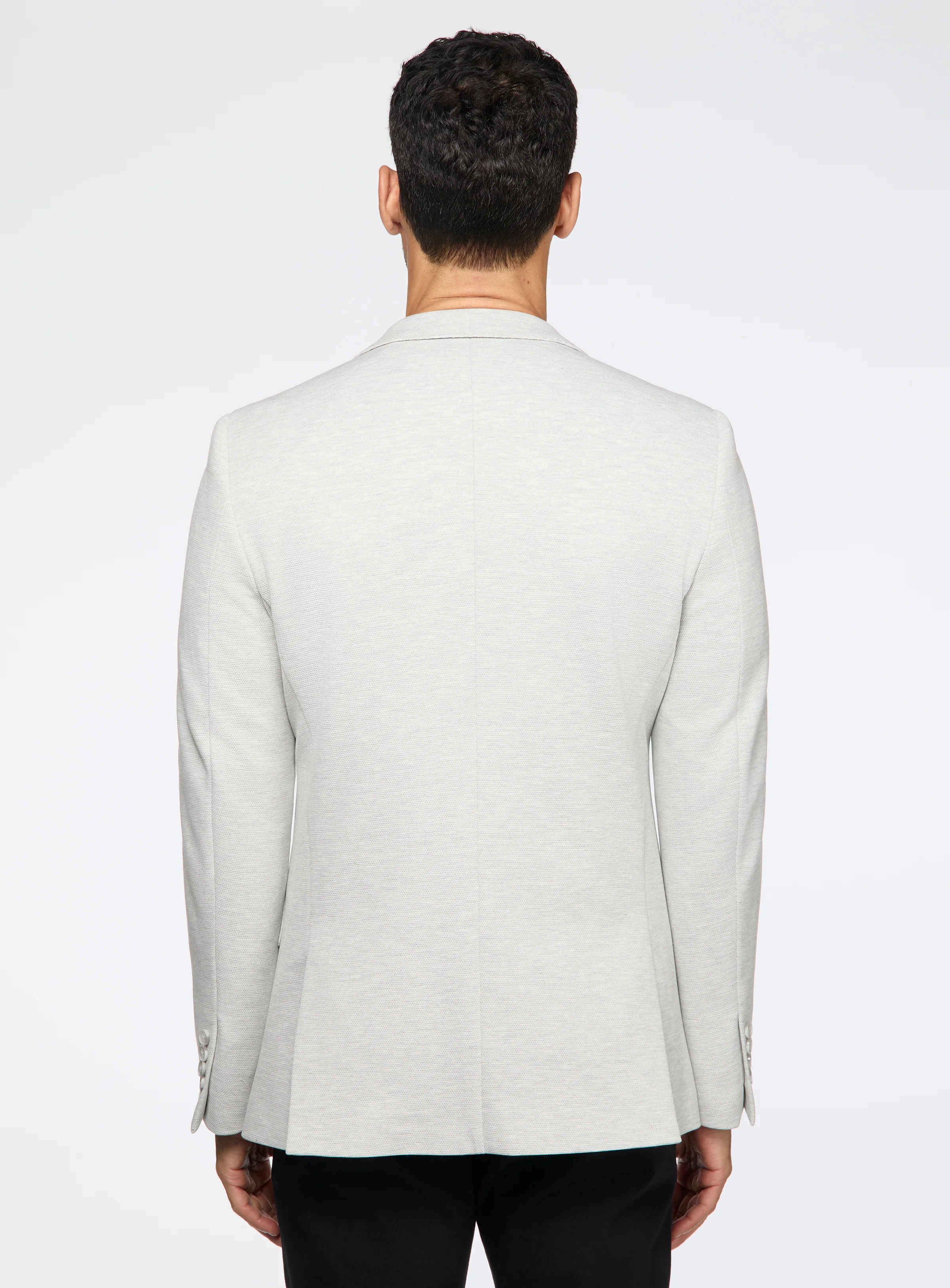 Veston en tricot gris - Image 3