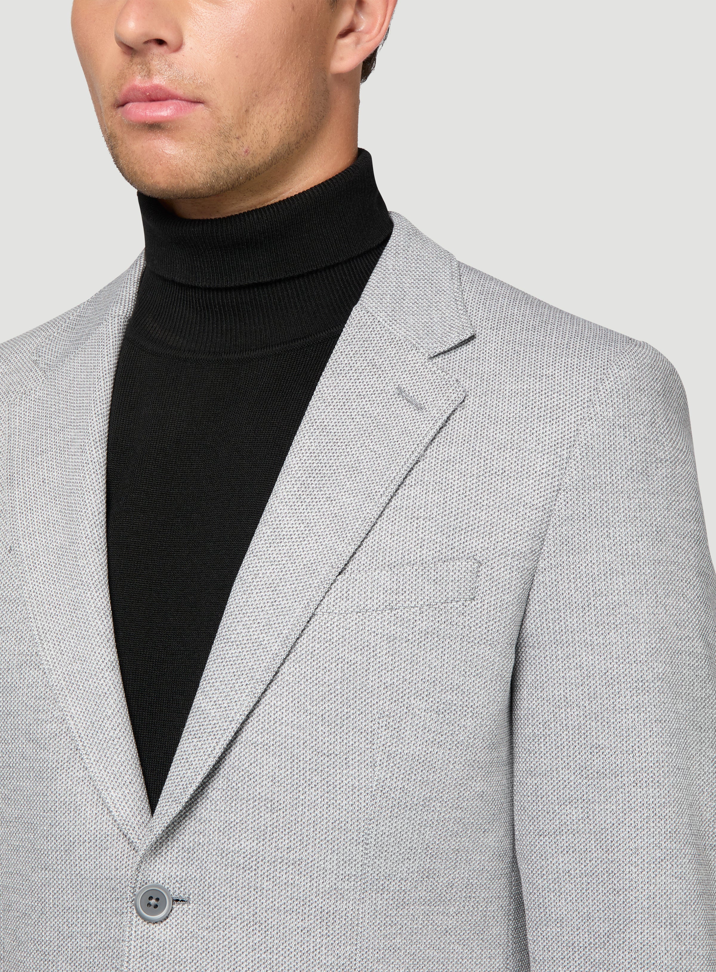 Veston en tricot gris - Image 2
