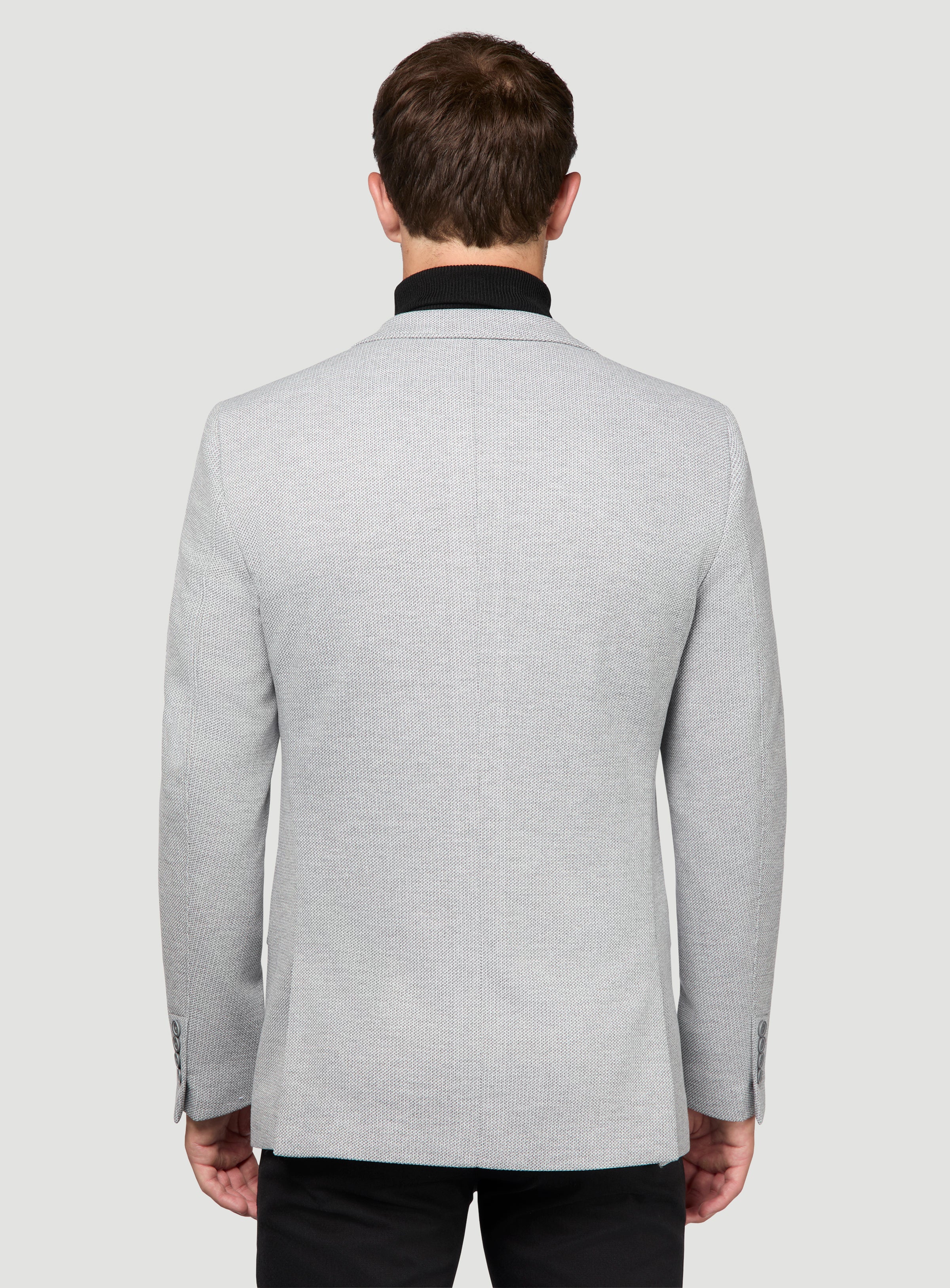 Veston en tricot gris - Image 3