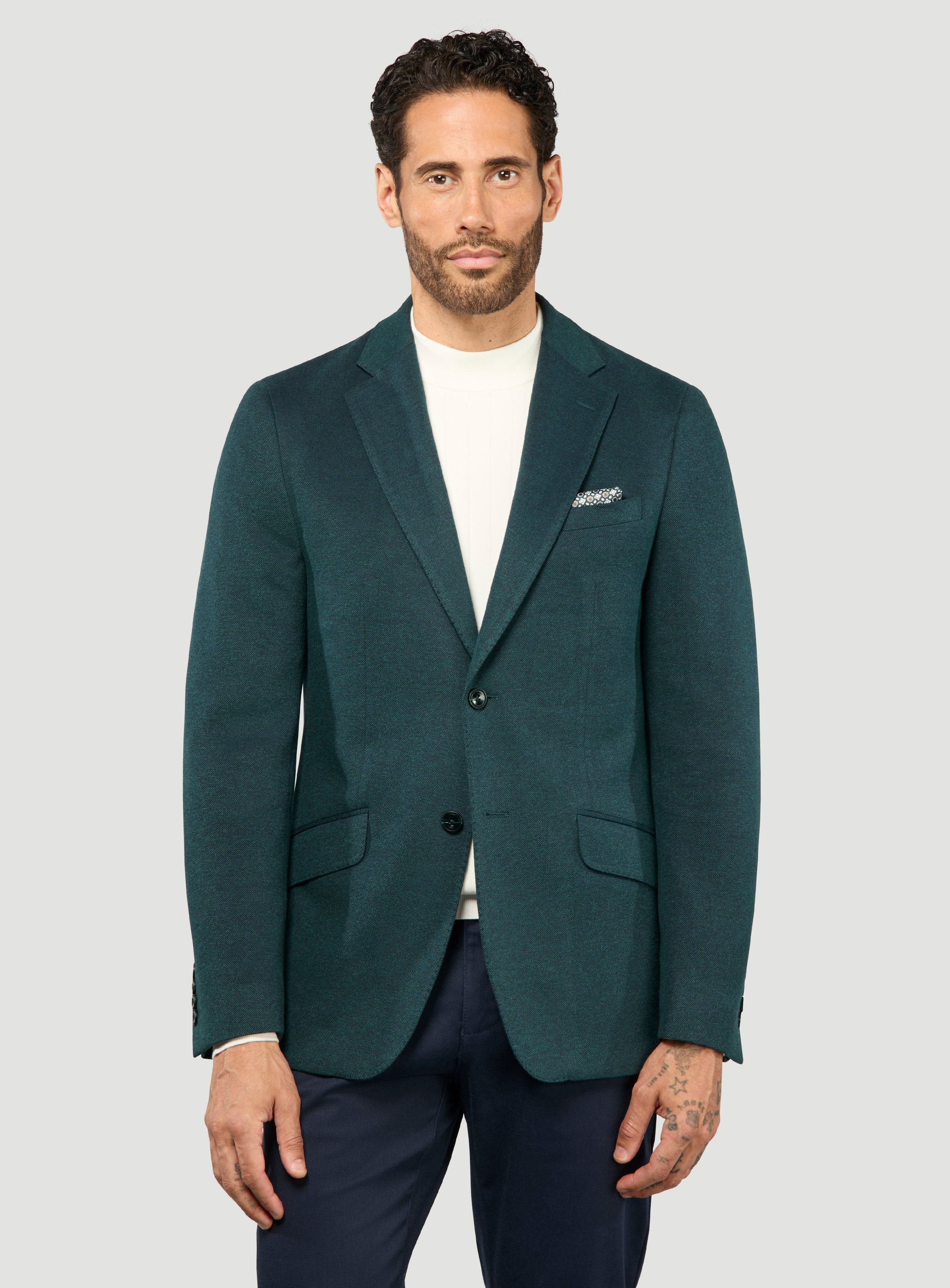 Veston vert en tricot