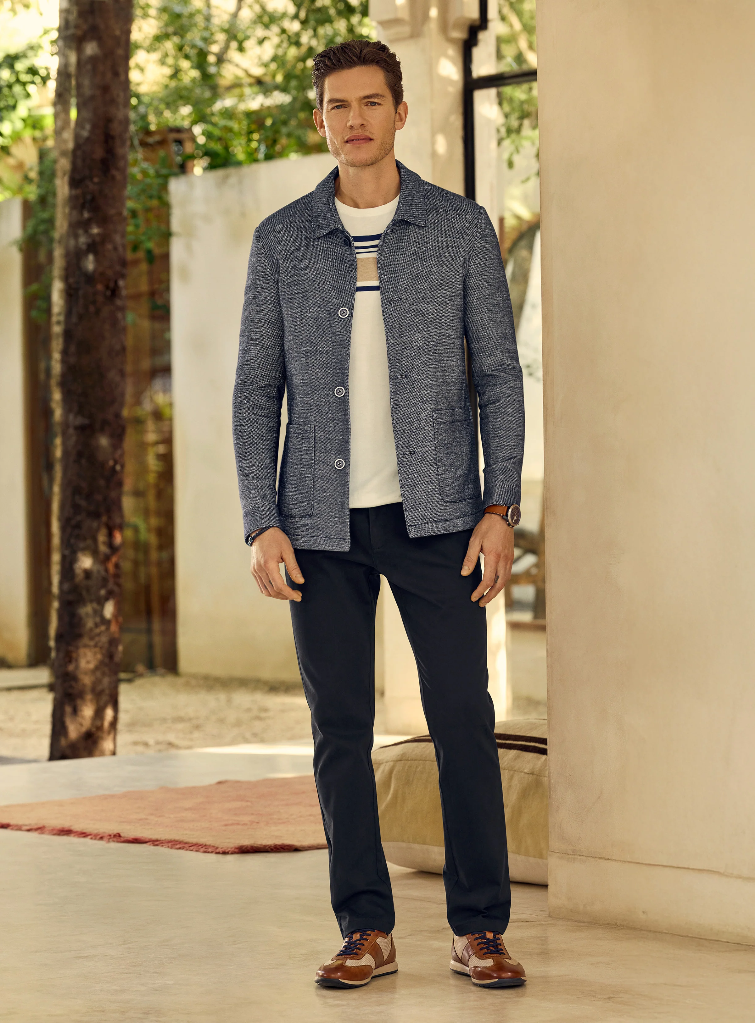 Veston surchemise bleu