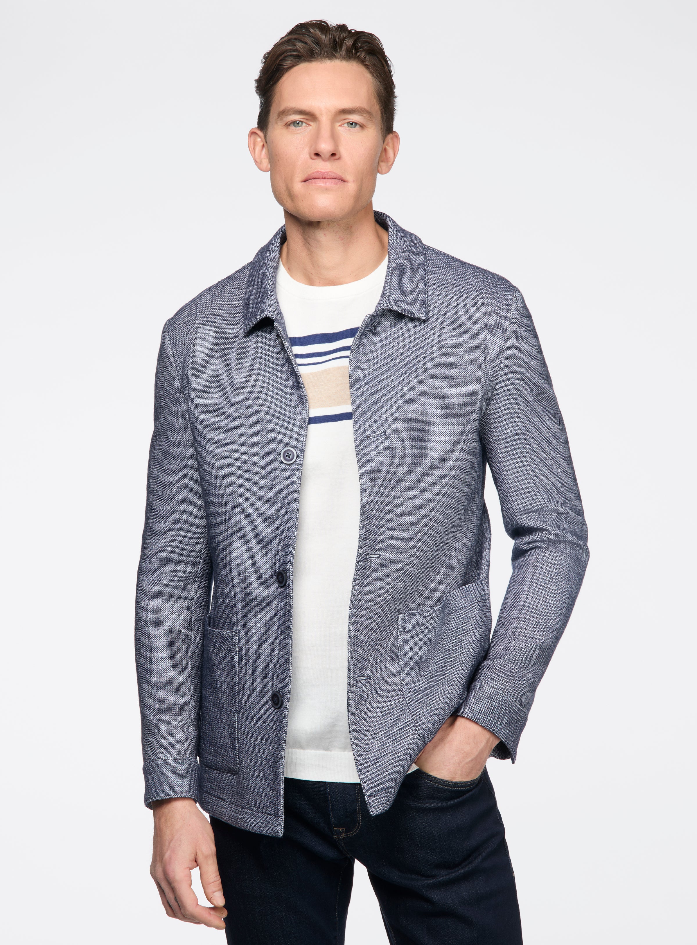 Veston surchemise bleu - Image 4