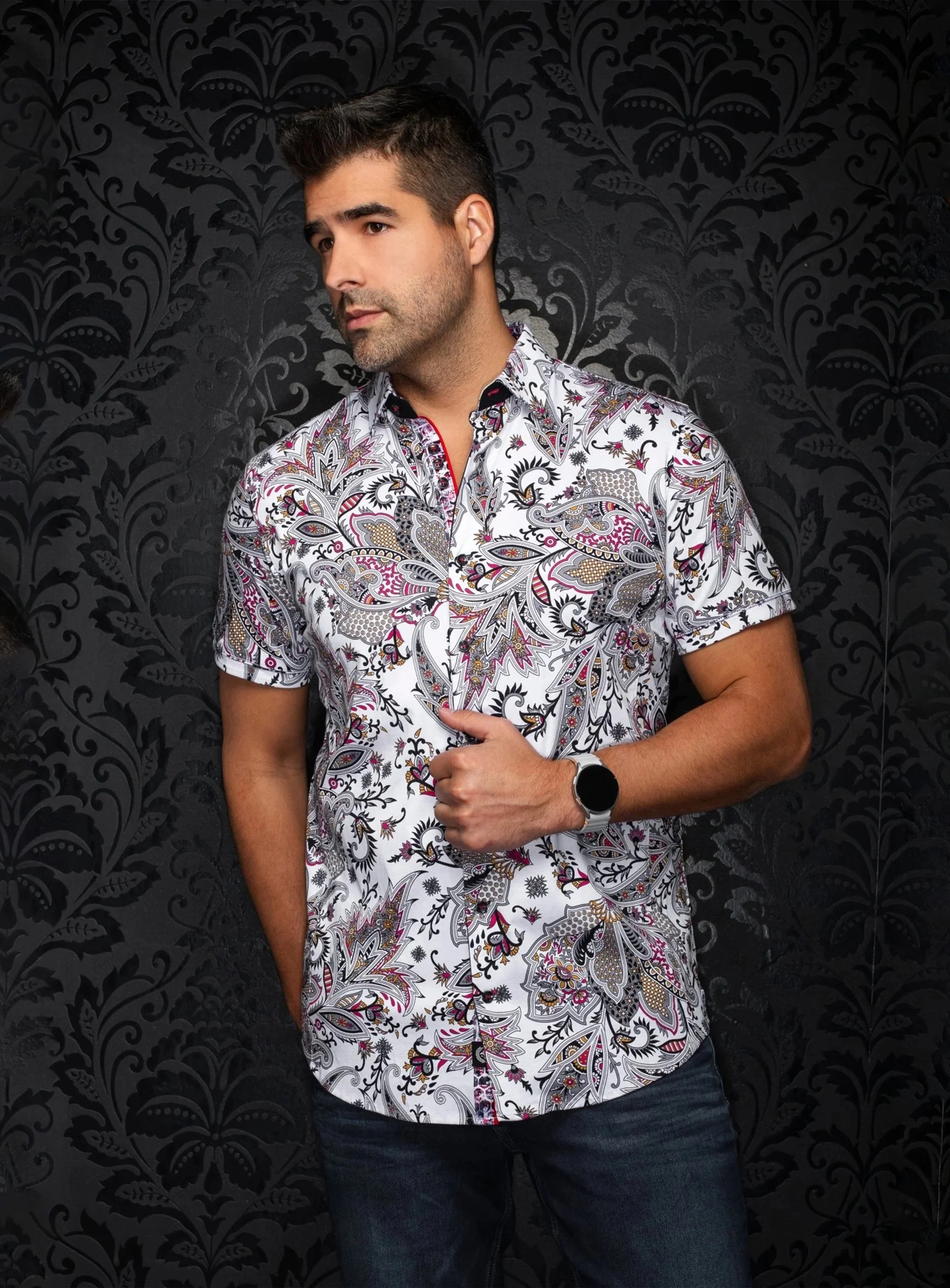 Chemise à motif paisley 'Matala-SS'