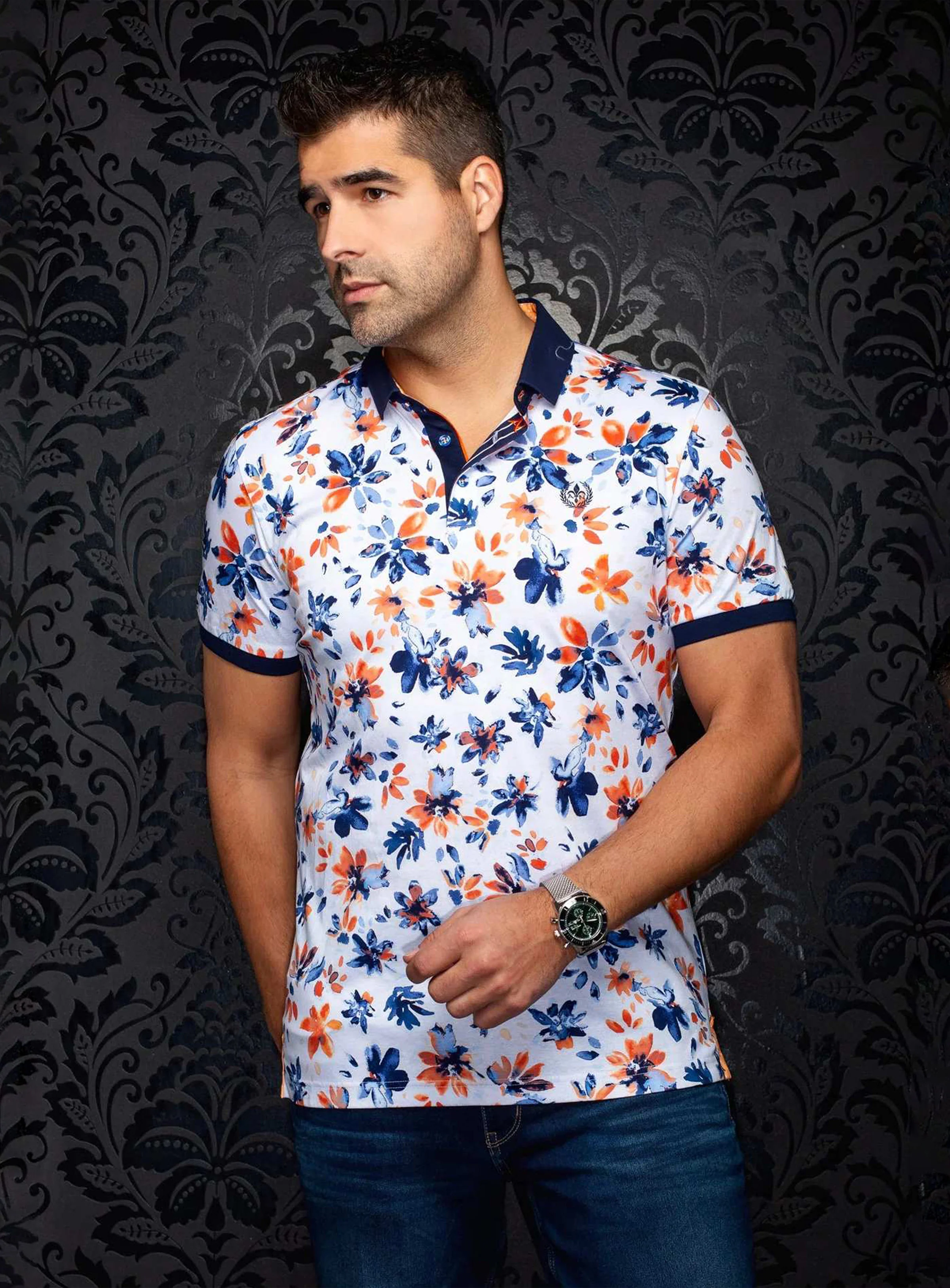 Polo à motif floral 'Canteras' - Image 2