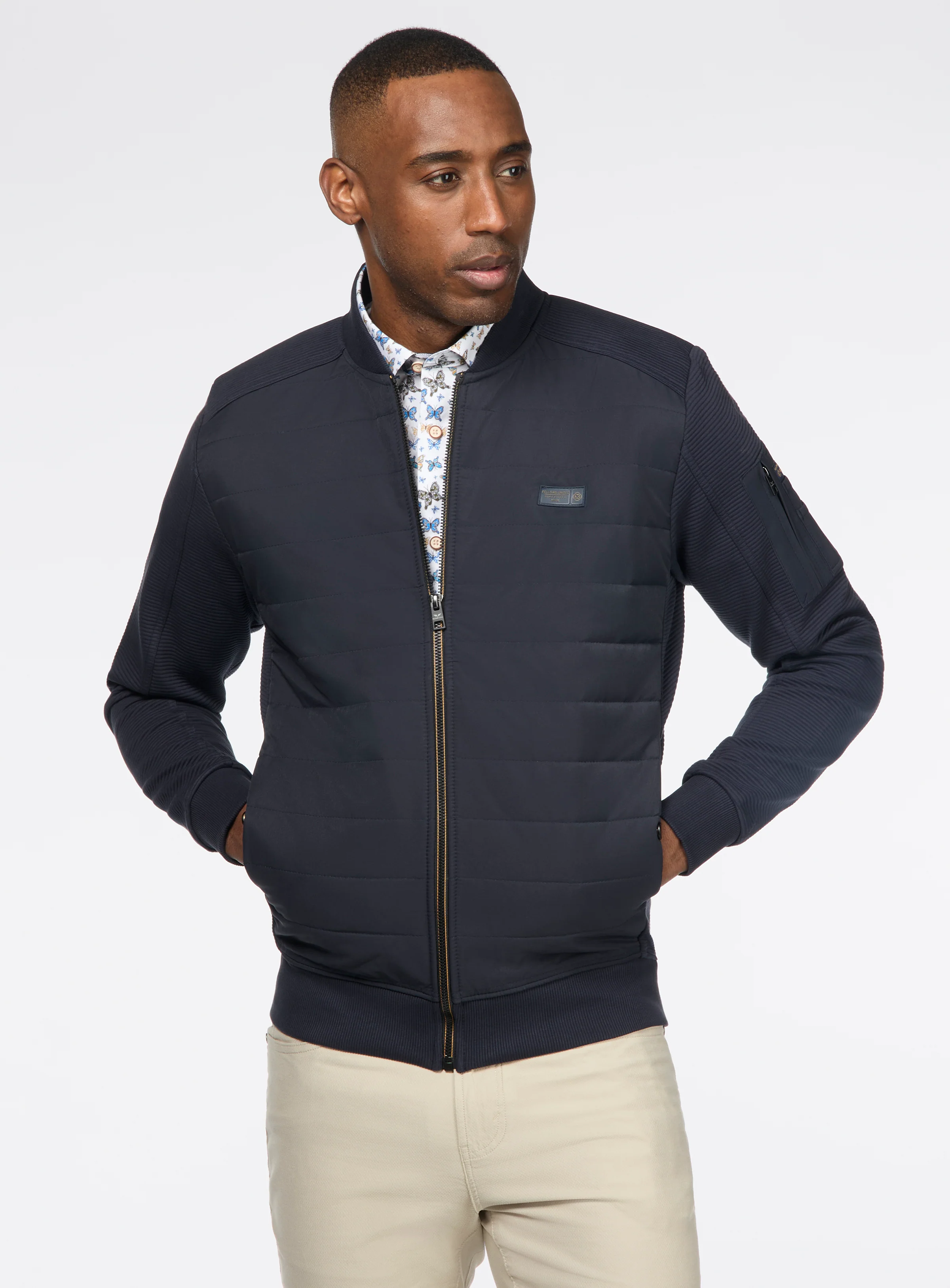 Manteau baseball marine