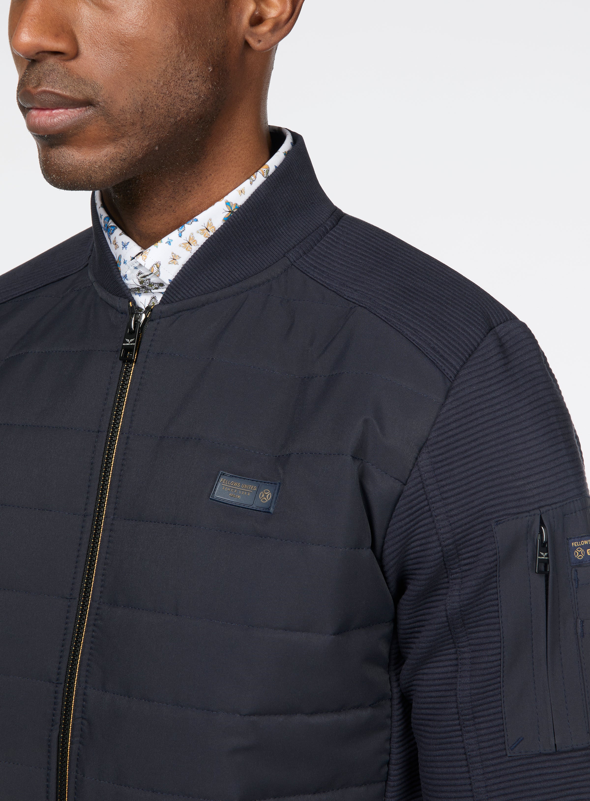 Manteau baseball marine - Image 2