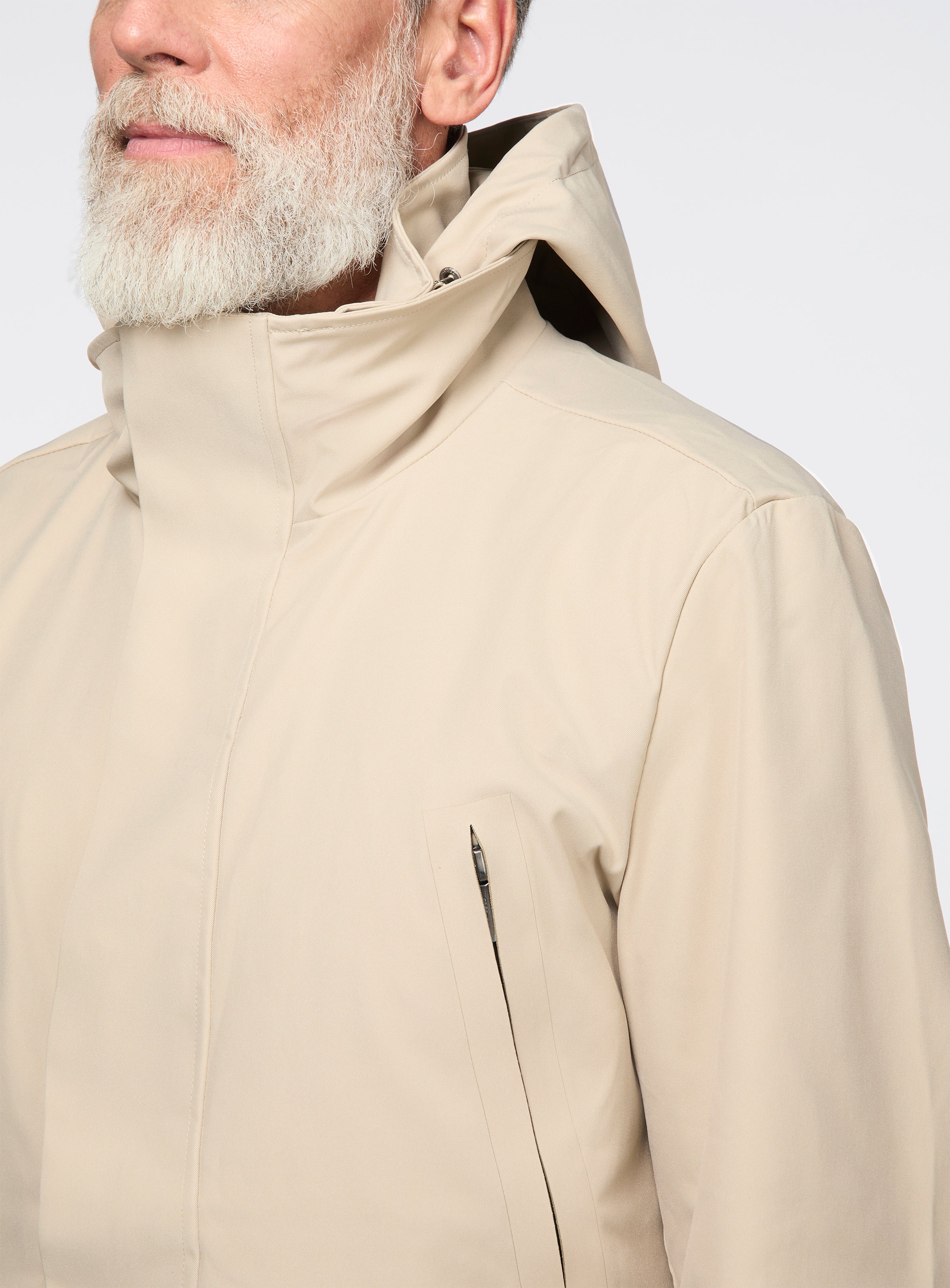 Manteau hydrofuge à col montant - Image 2