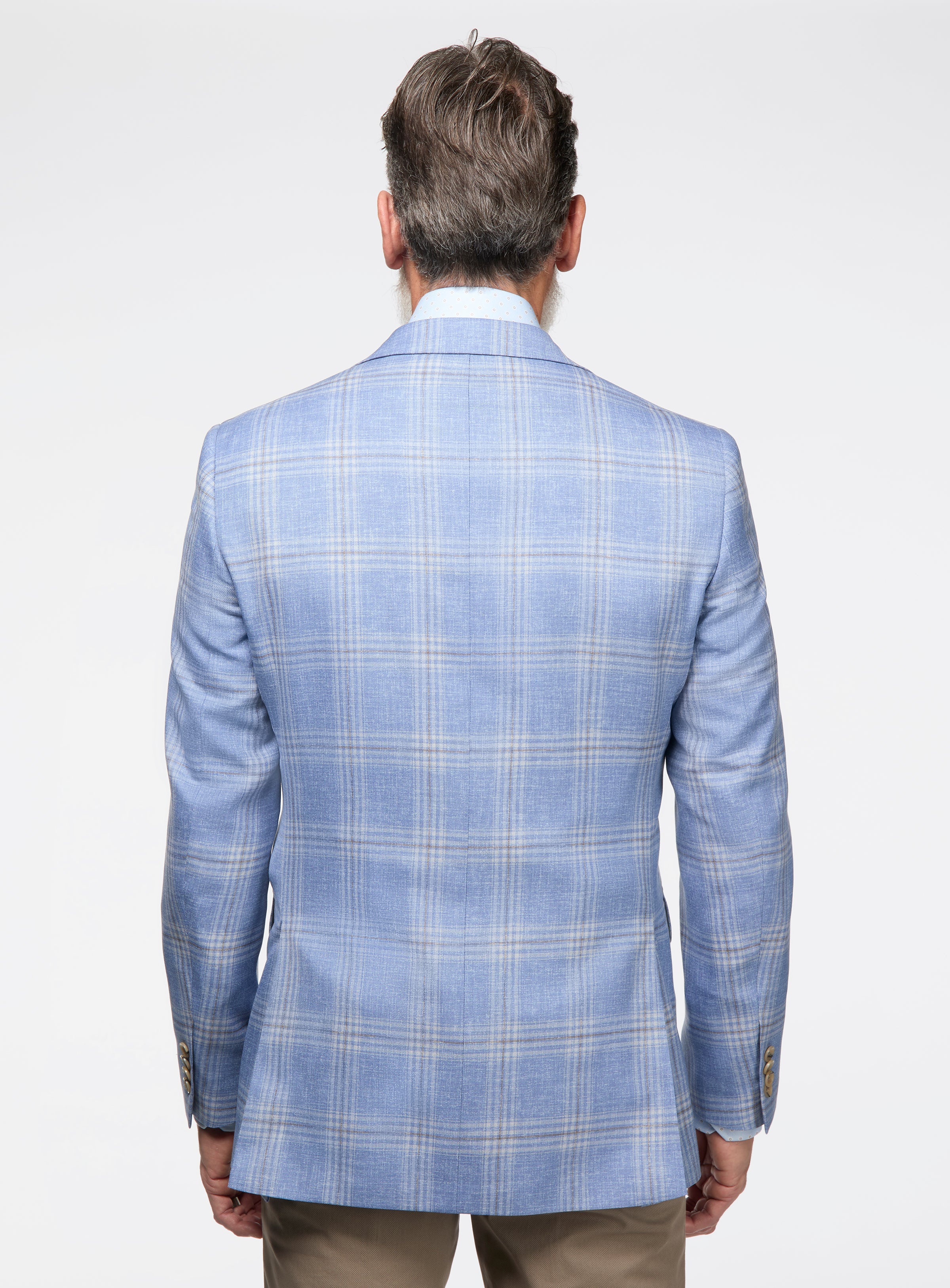Veston bleu à carreaux 'Conway' - Image 3