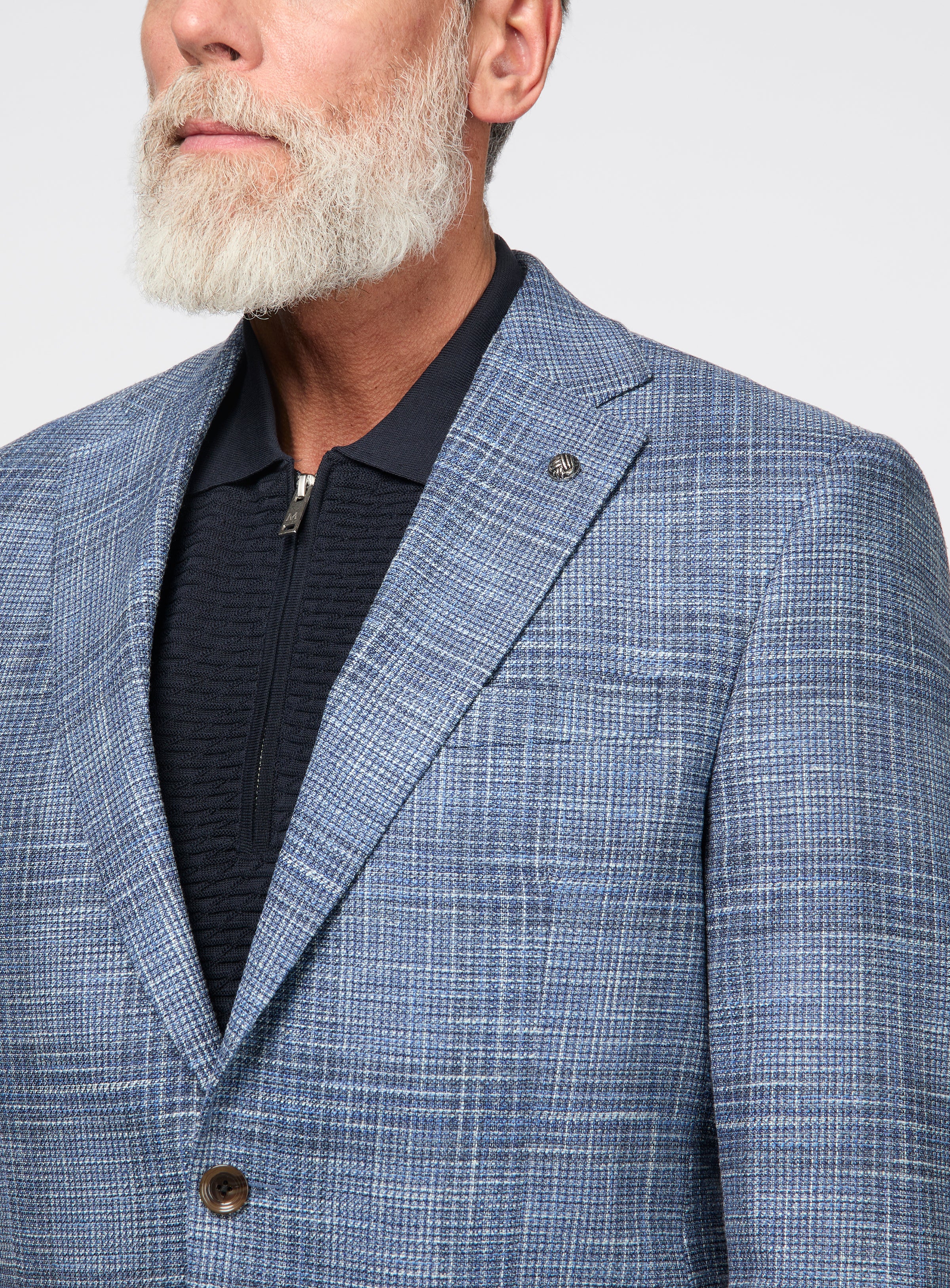 Veston bleu hachuré 'Conway' - Image 2