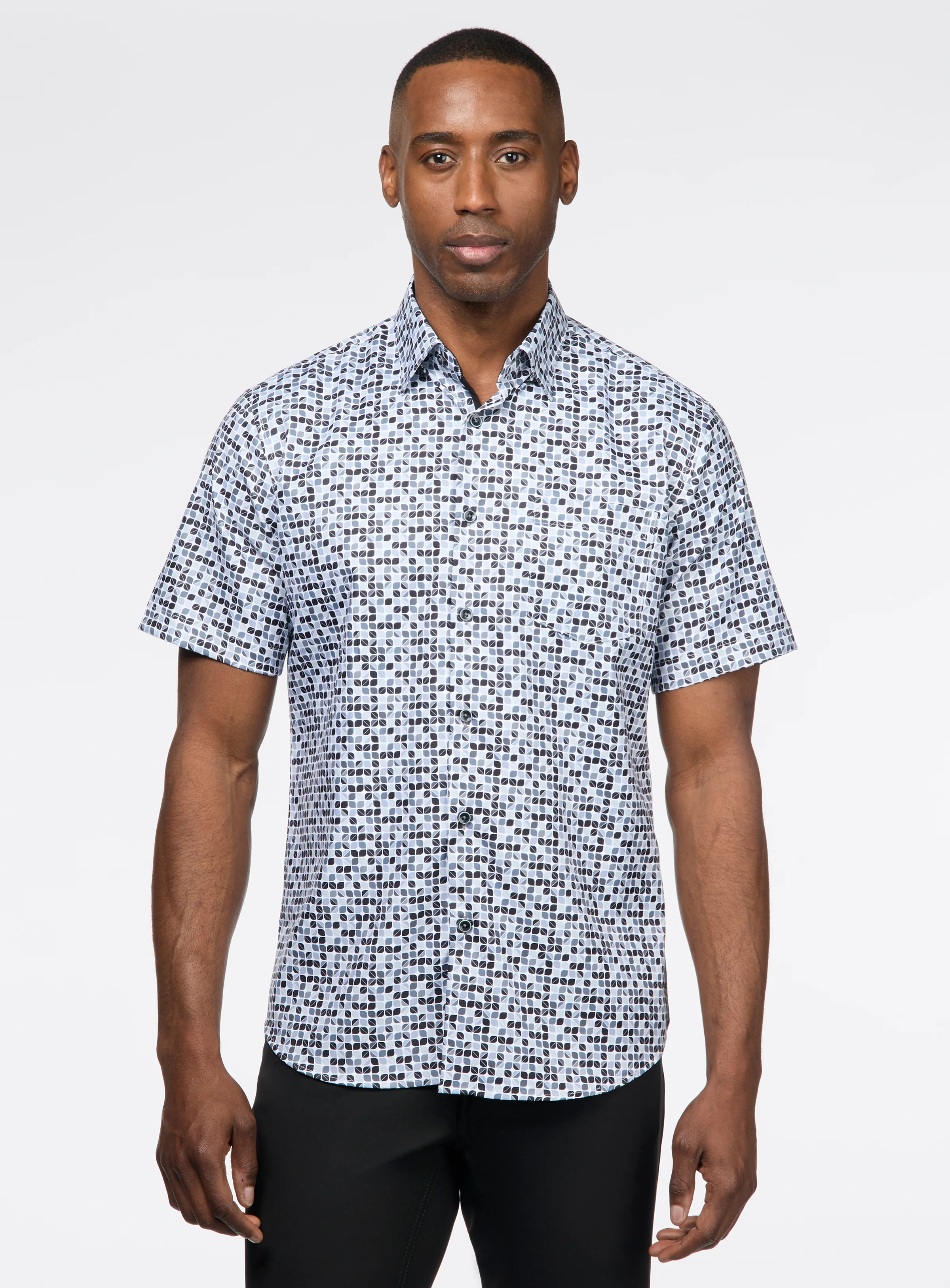 Chemise à motif de tuiles