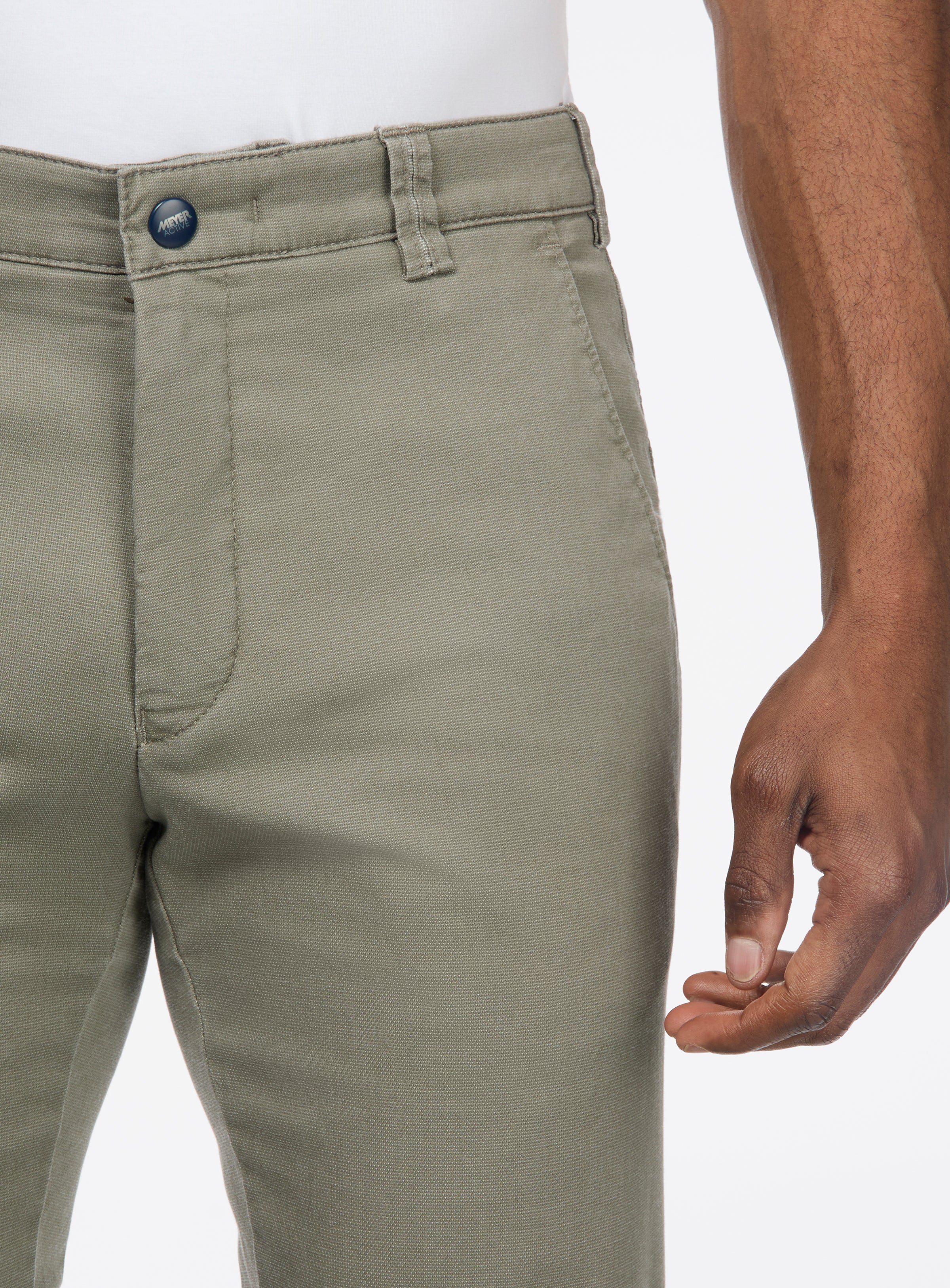 Chino texturé vert 'BONN8121' - Image 2