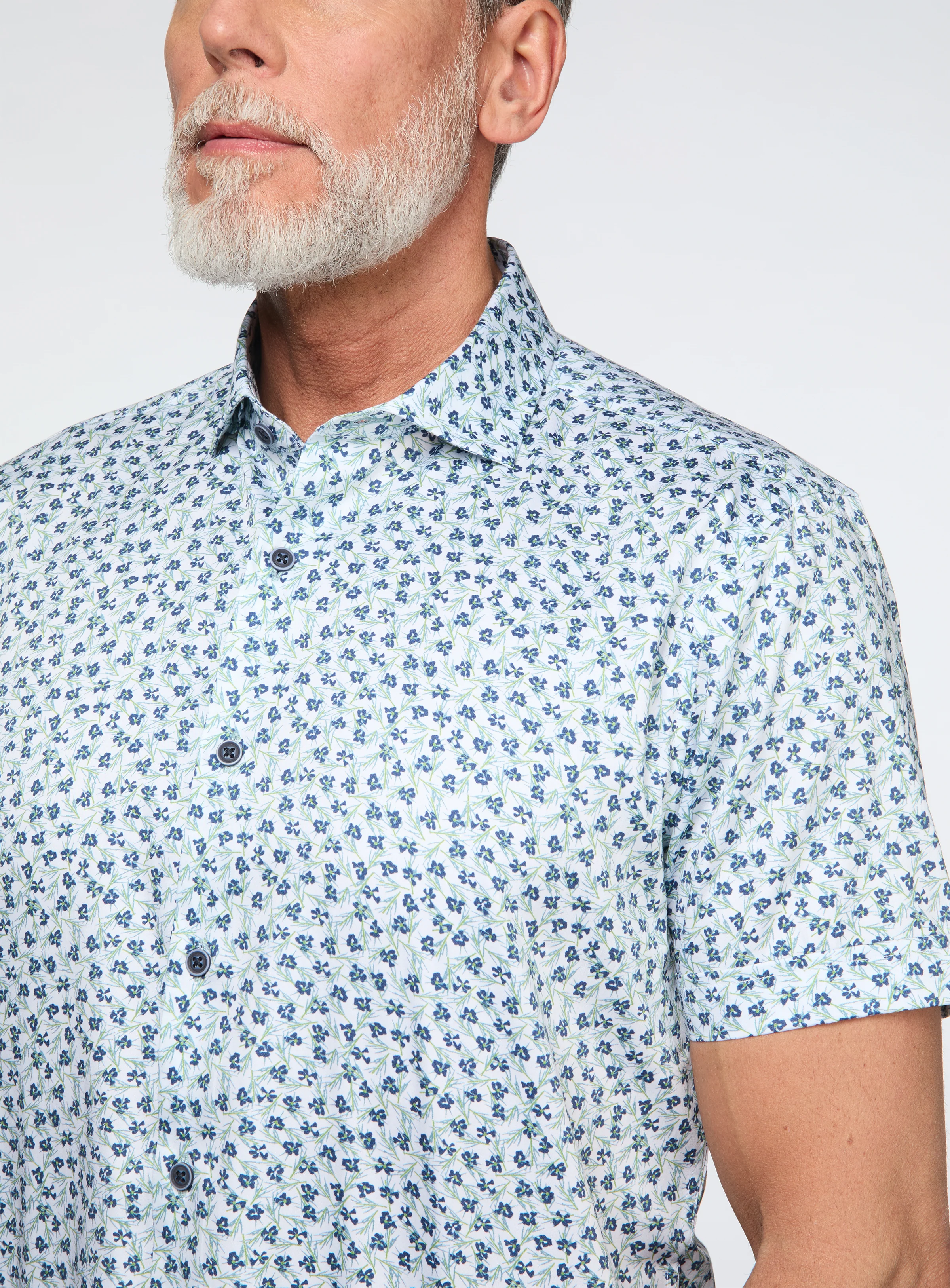 Chemise satinée à motif de pin - Image 2