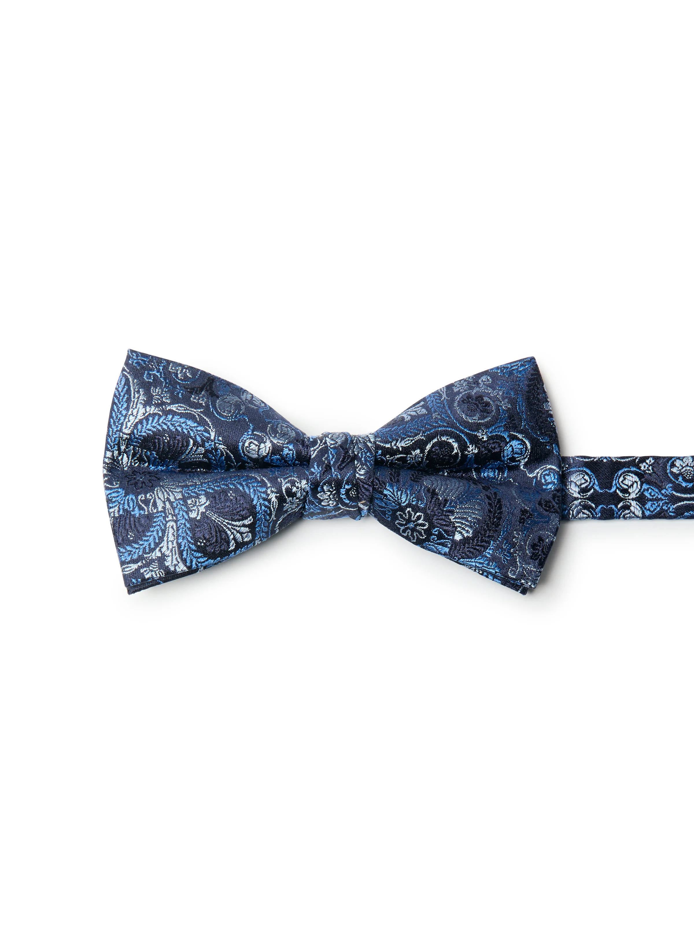 Noeud papillon bleu royal à motif cachemire