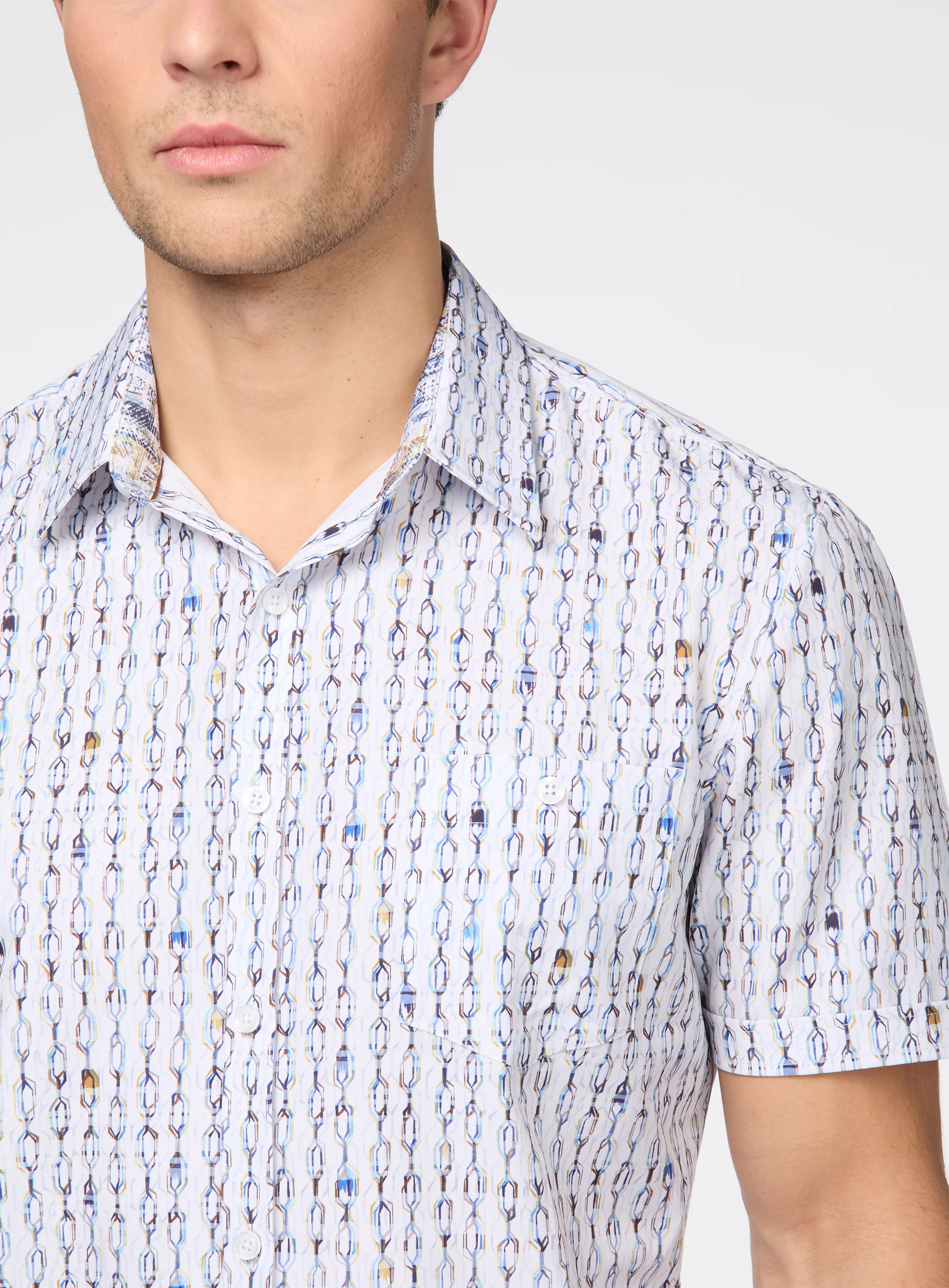 Chemise extensible à motif de chaînes - Image 2