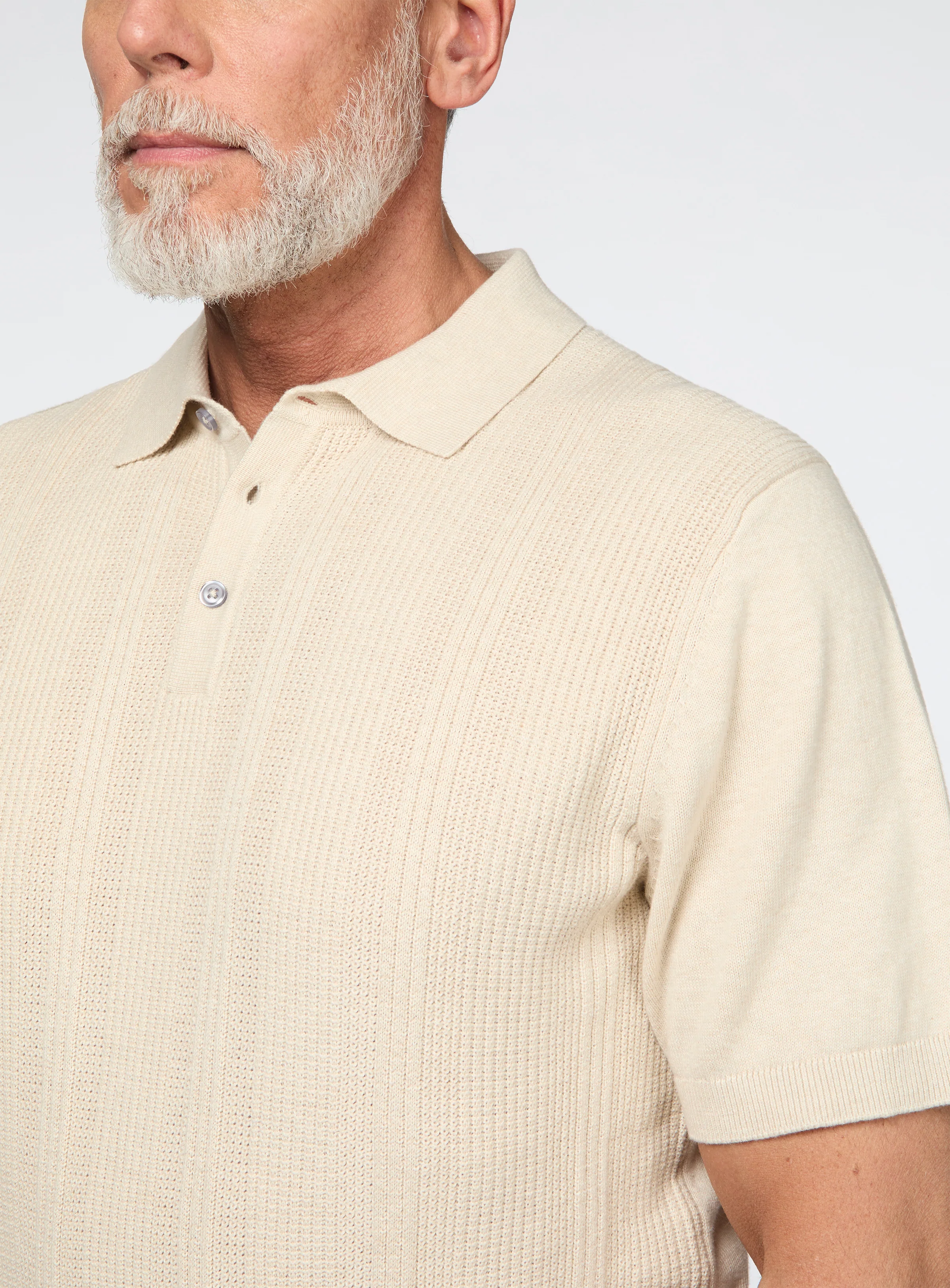 Polo en tricot à col johnny - Image 4