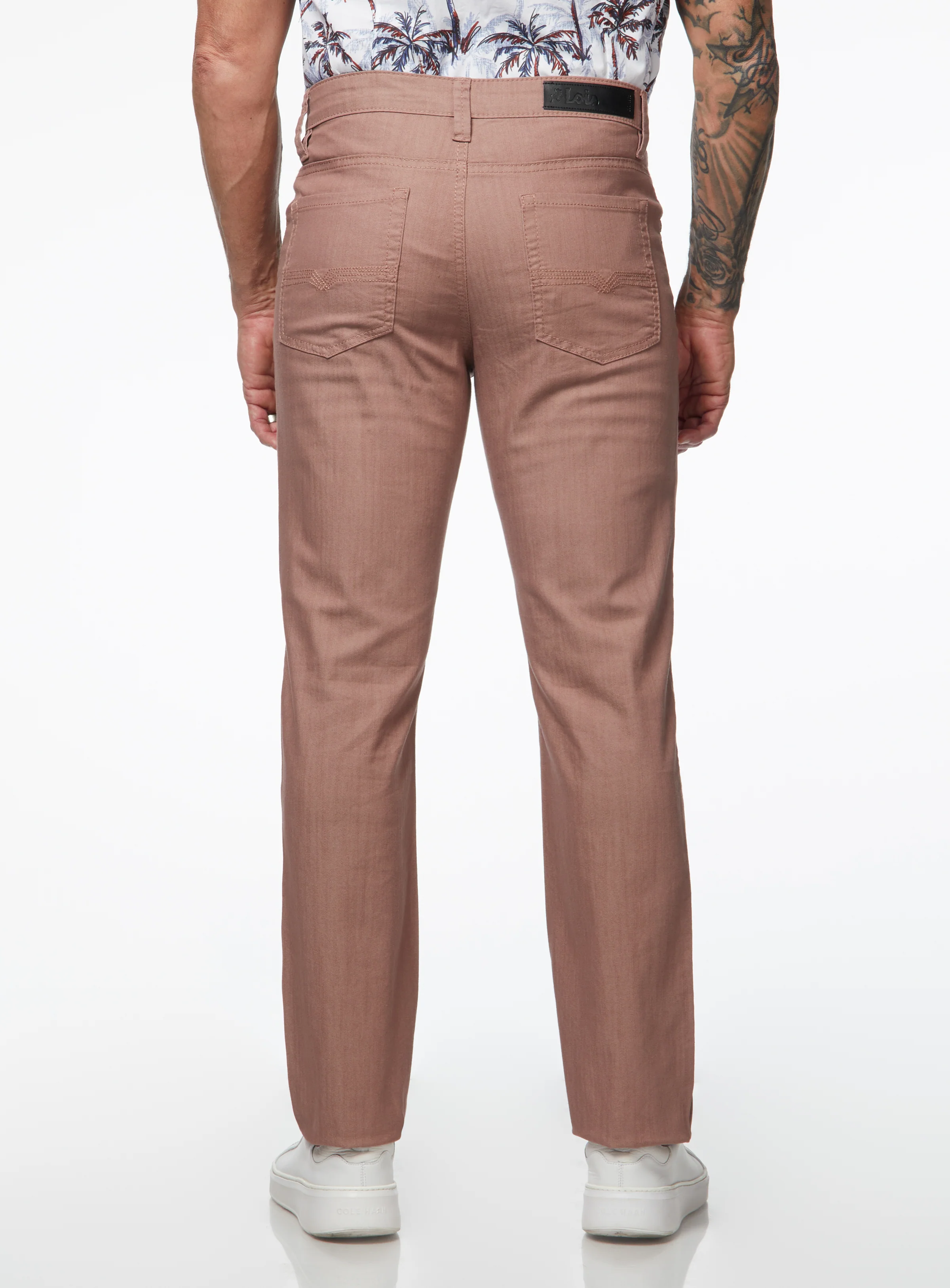 Chino extensible à effet hachuré 'Brad Slim' - Image 3