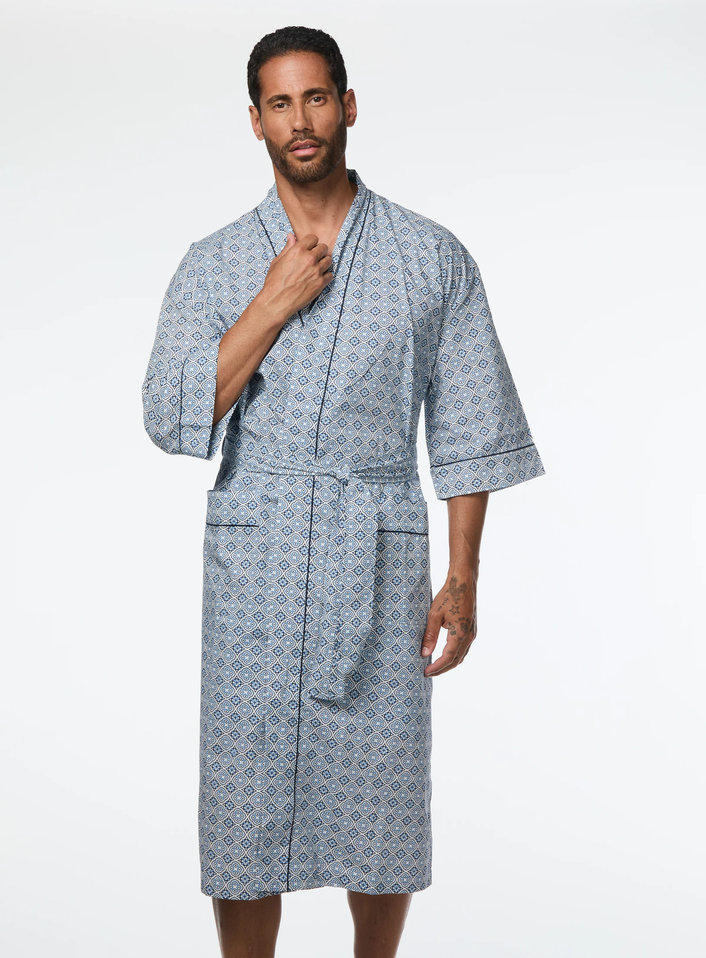 Robe de chambre à motif de mosaïque