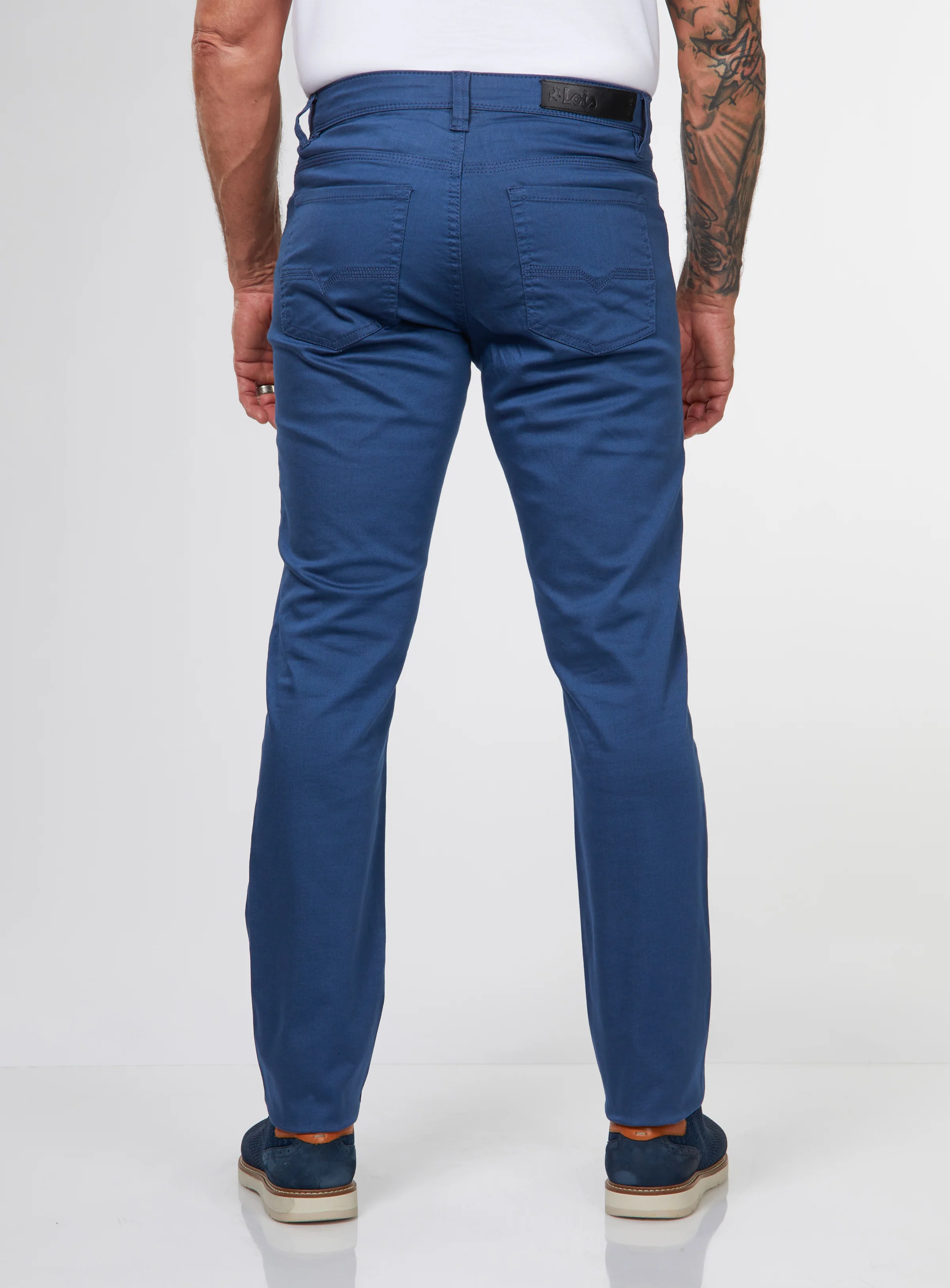 Chino en sergé doux 'Peter Slim' - Image 3