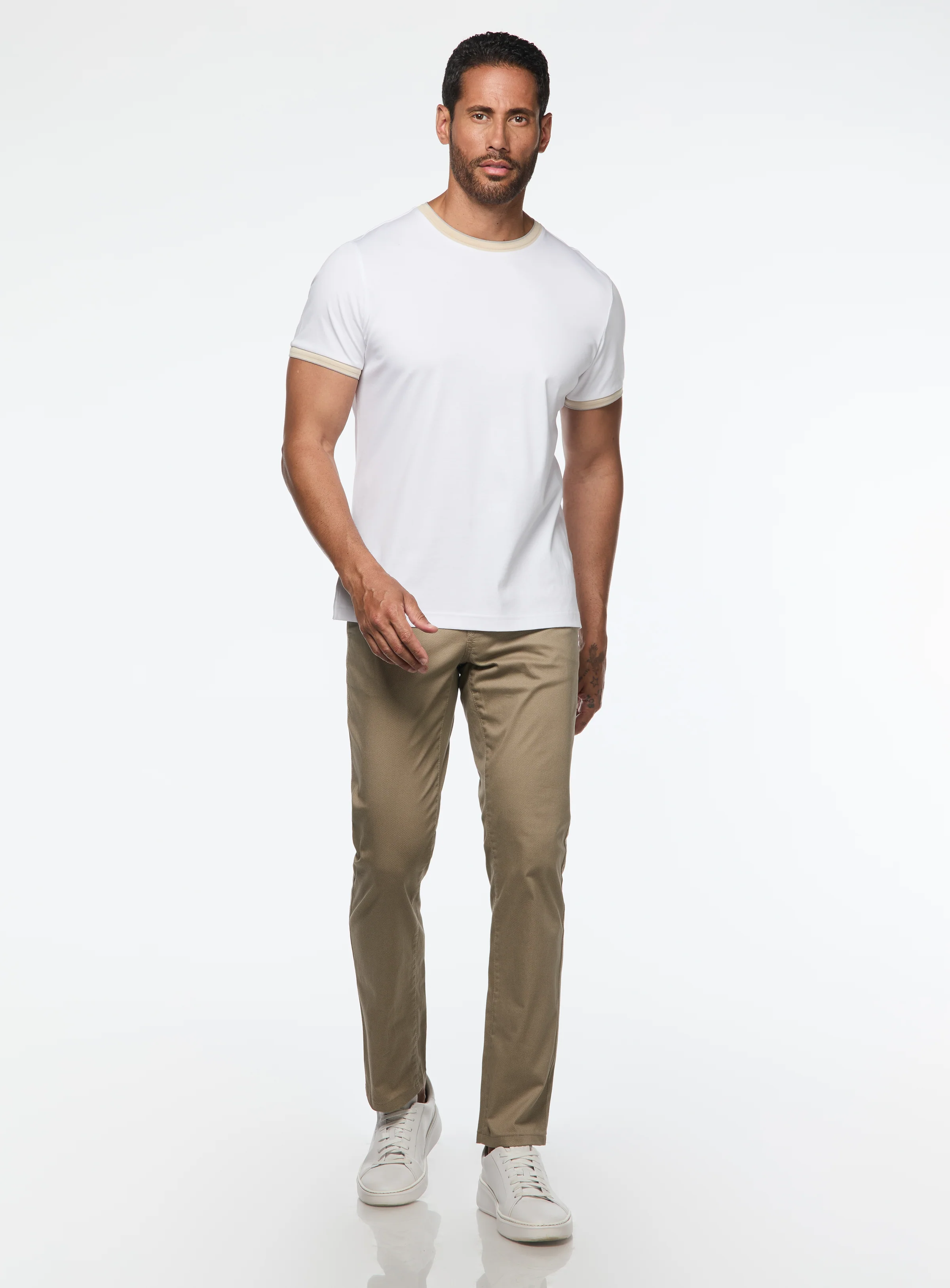 Chino à micro texturé 'Peter Slim' - Image 7