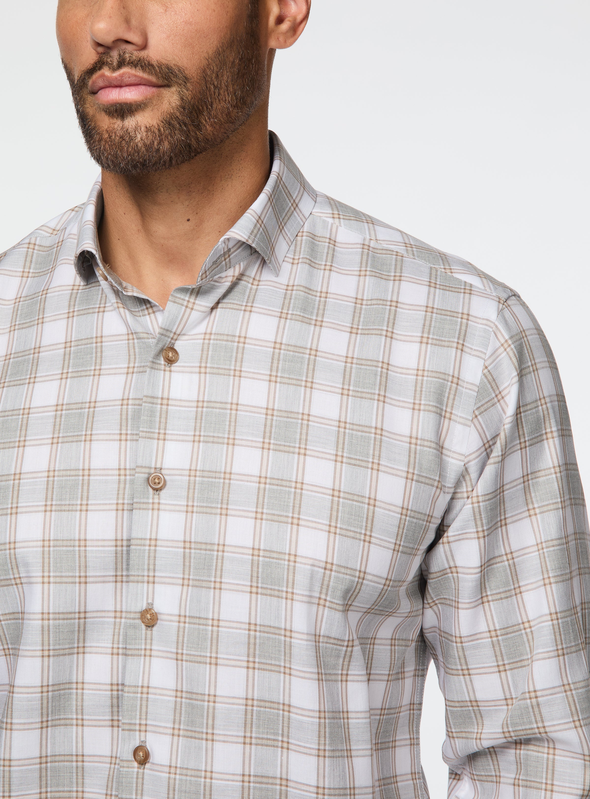 Chemise à carreaux gris - Image 2