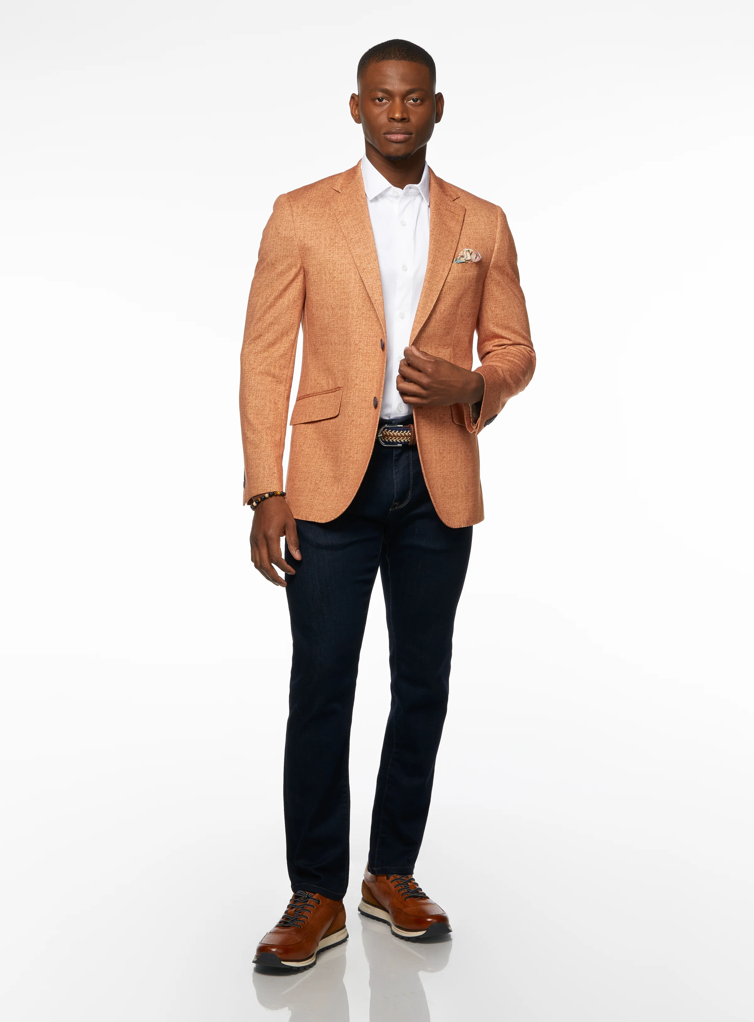 Veston en tricot tangerine