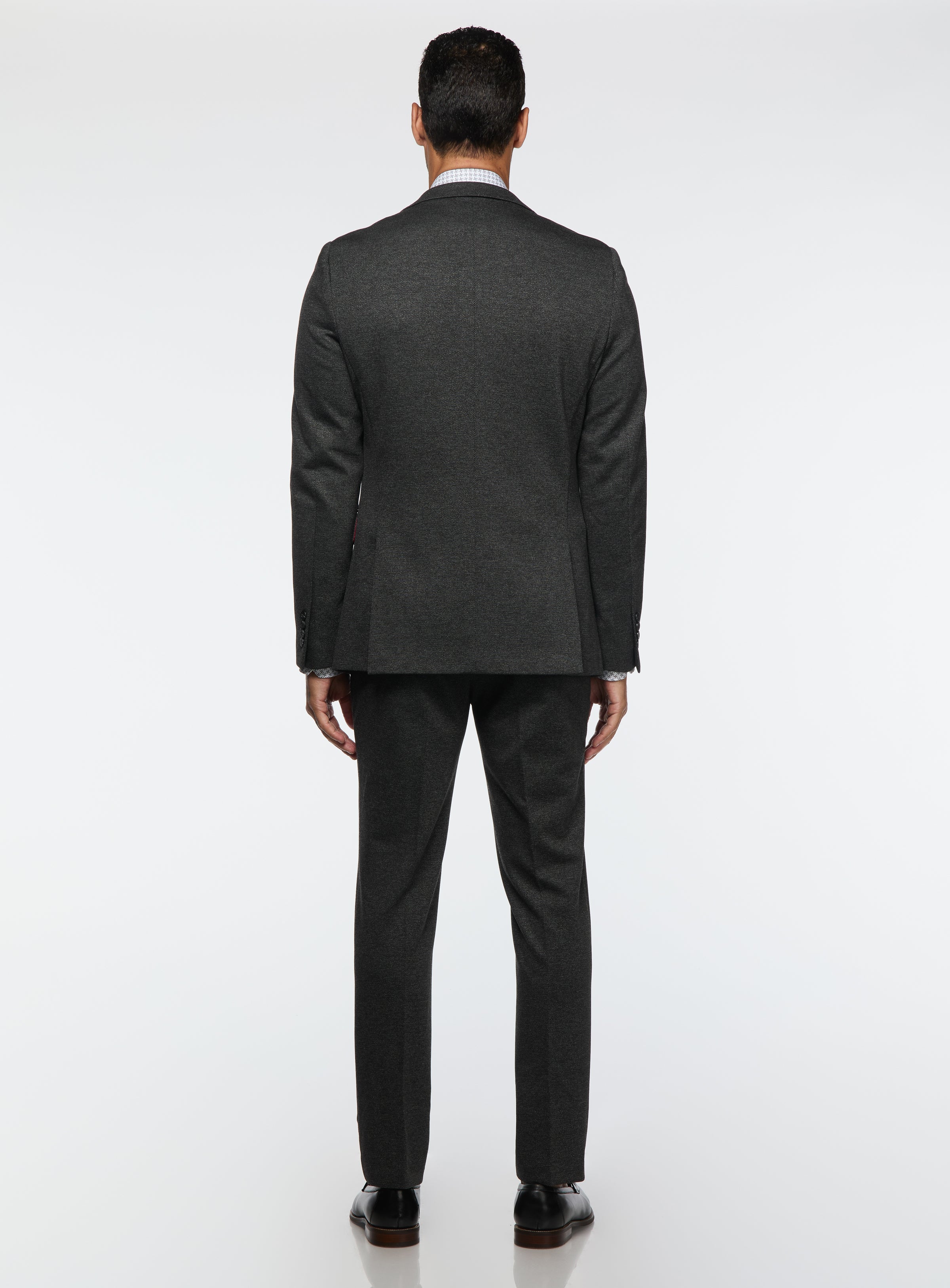 Complet gris en tricot extensible - Image 3