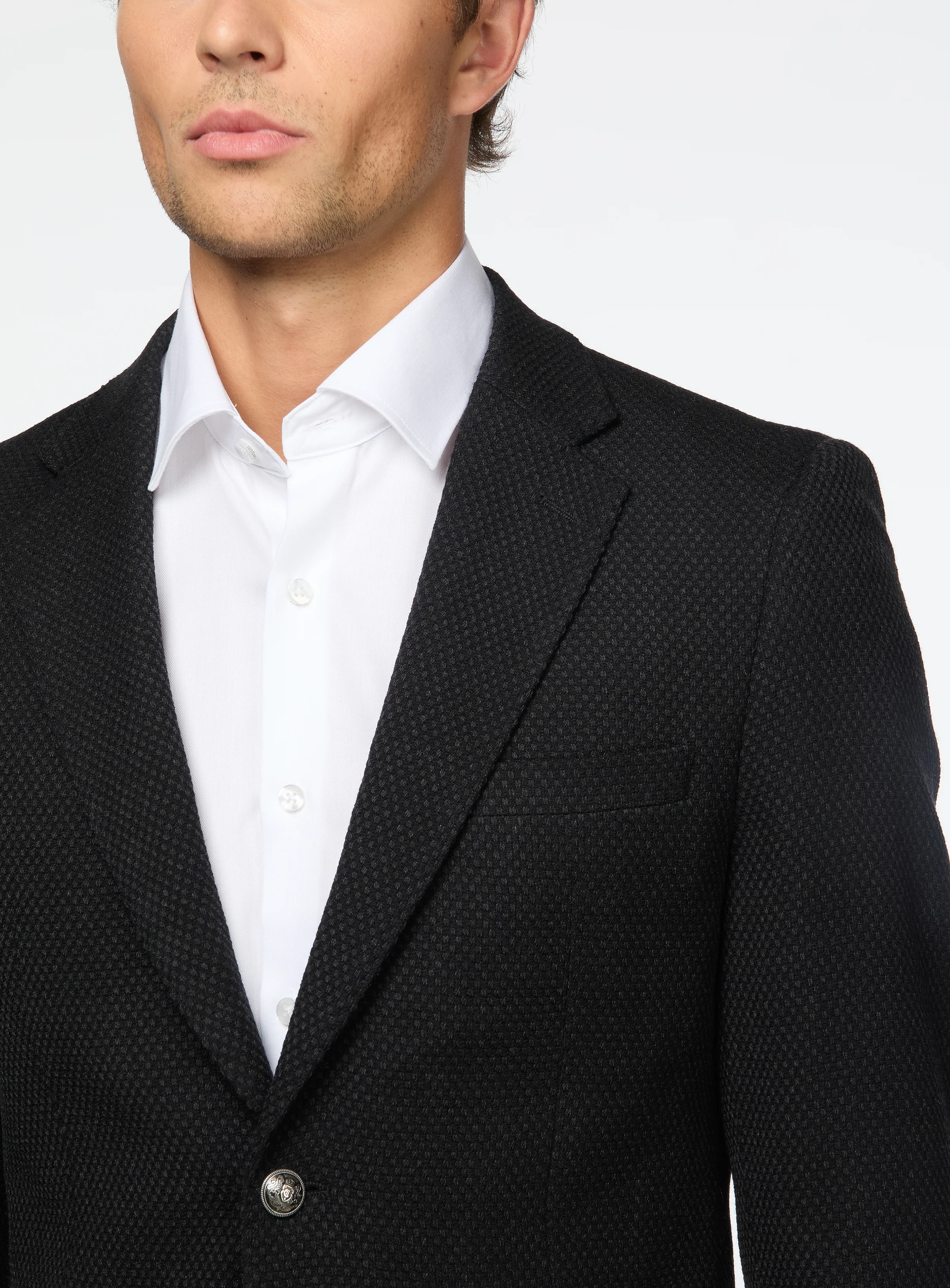 Veston en tricot noir - Image 2