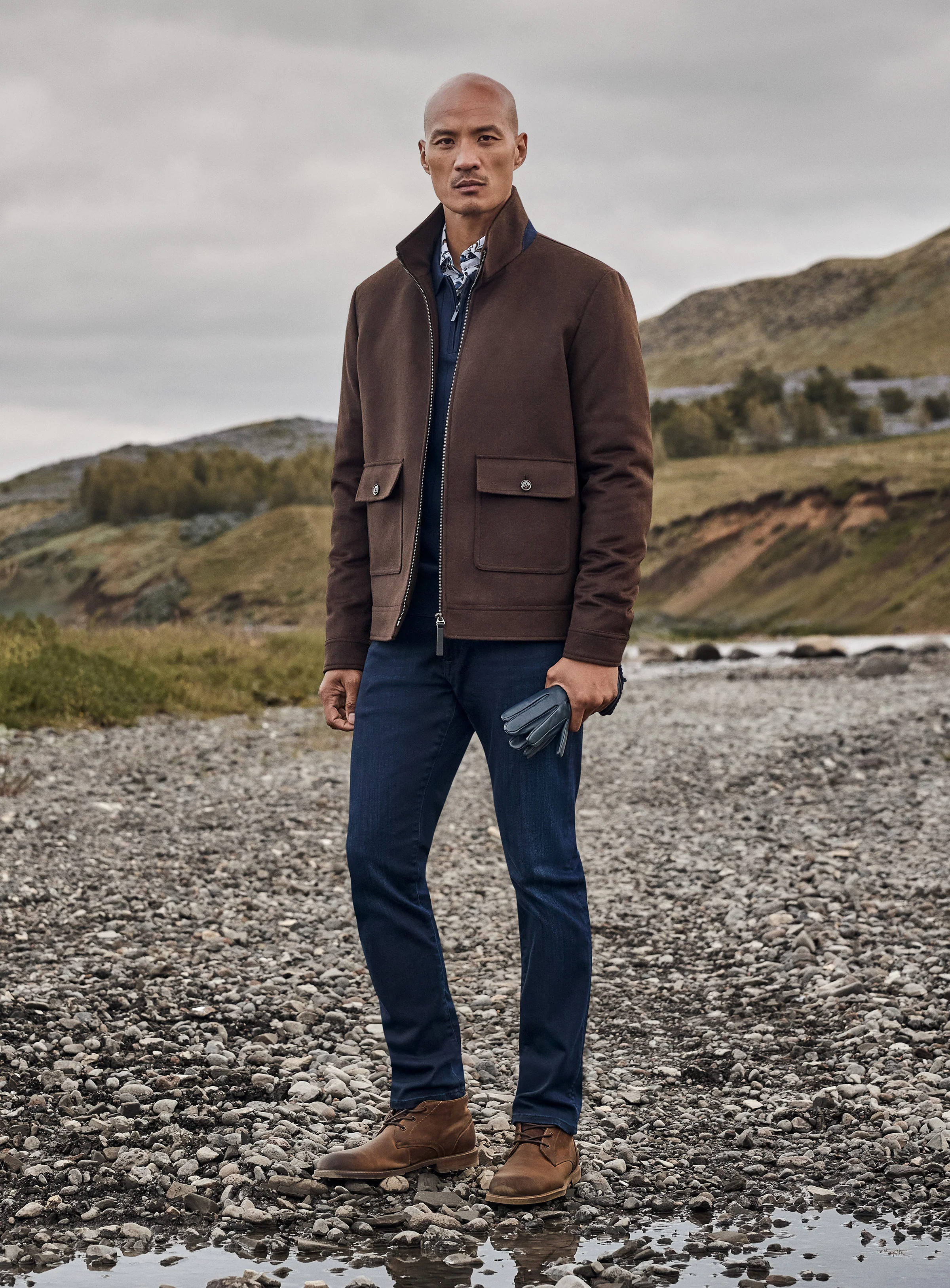 Manteau court en laine