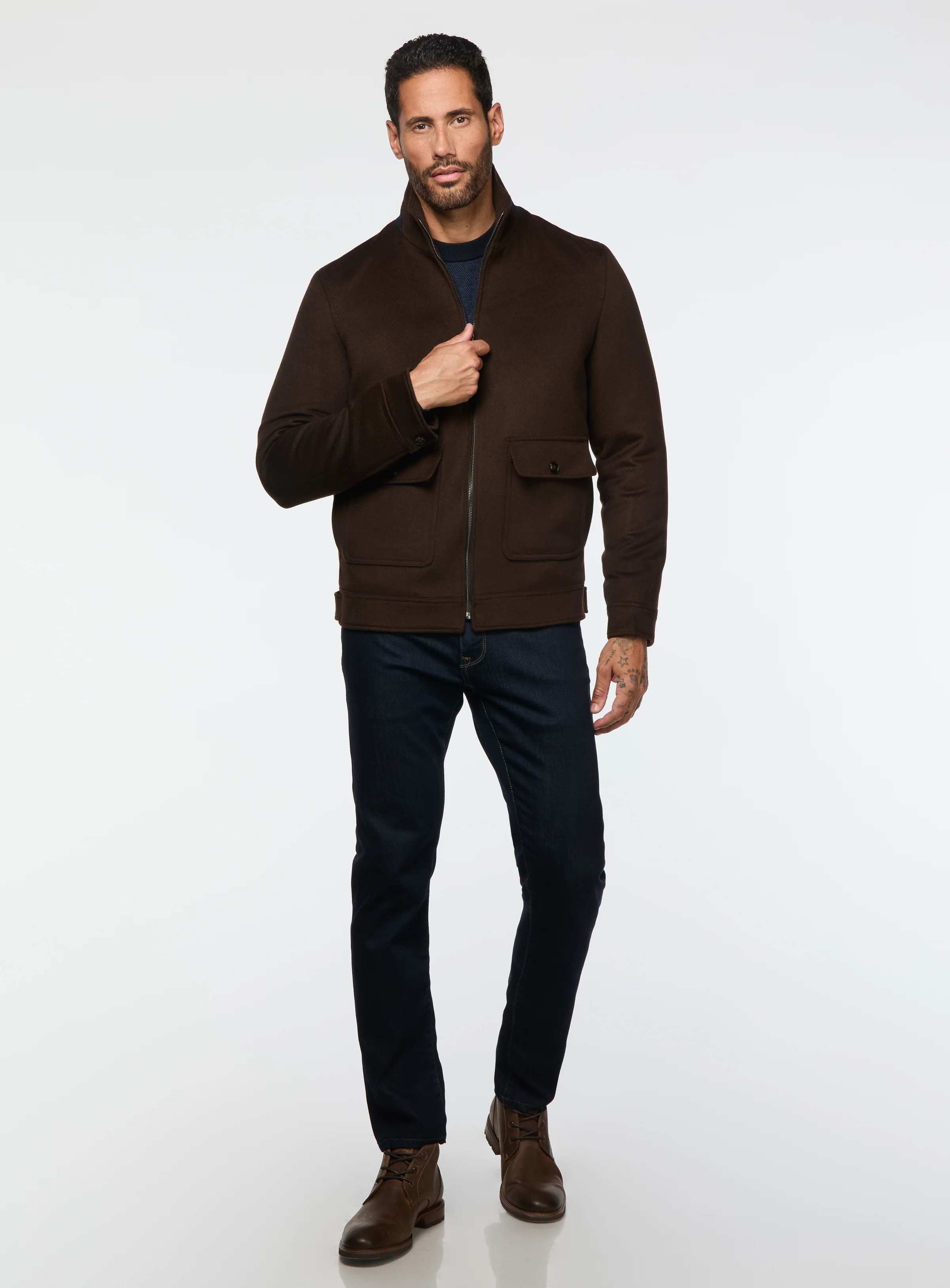 Manteau court en laine - Image 4