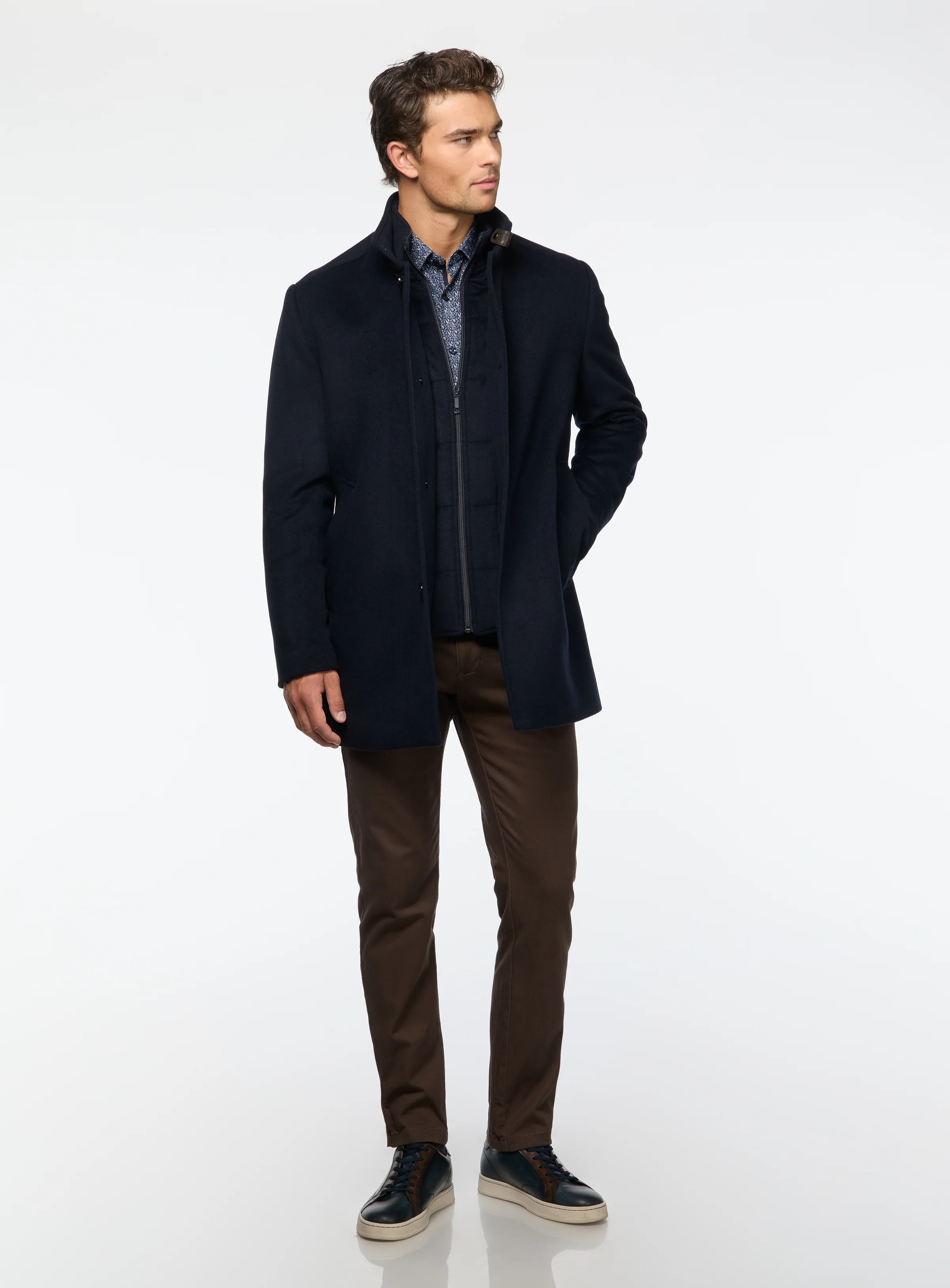 Pardessus en laine unie - Image 7