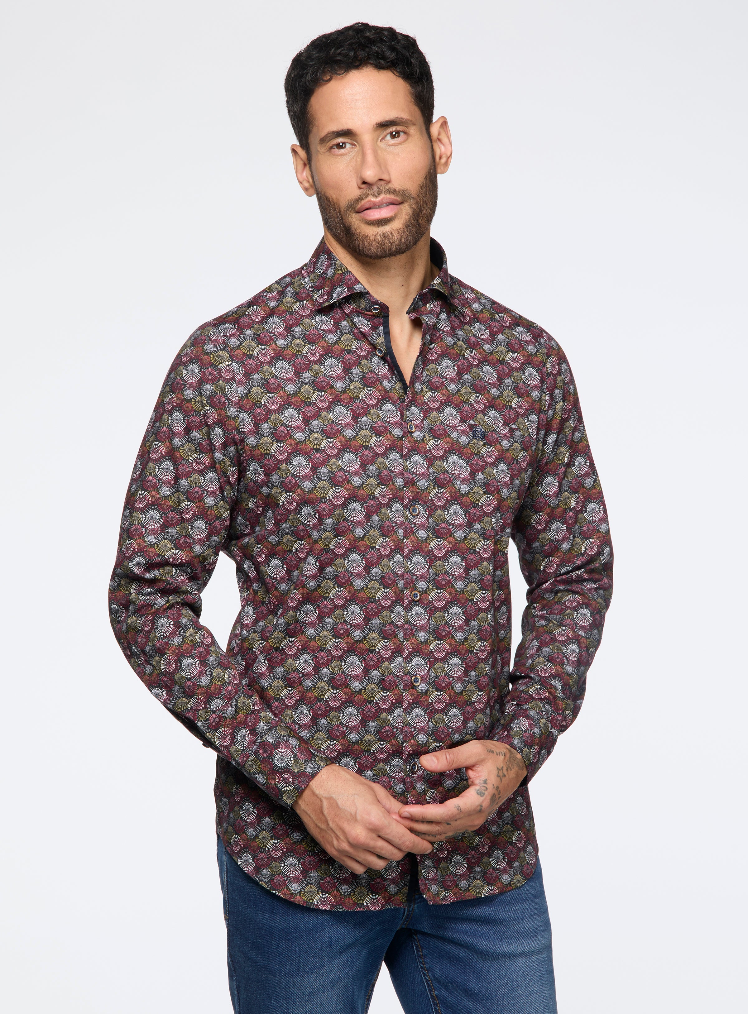 Chemise à motif disco