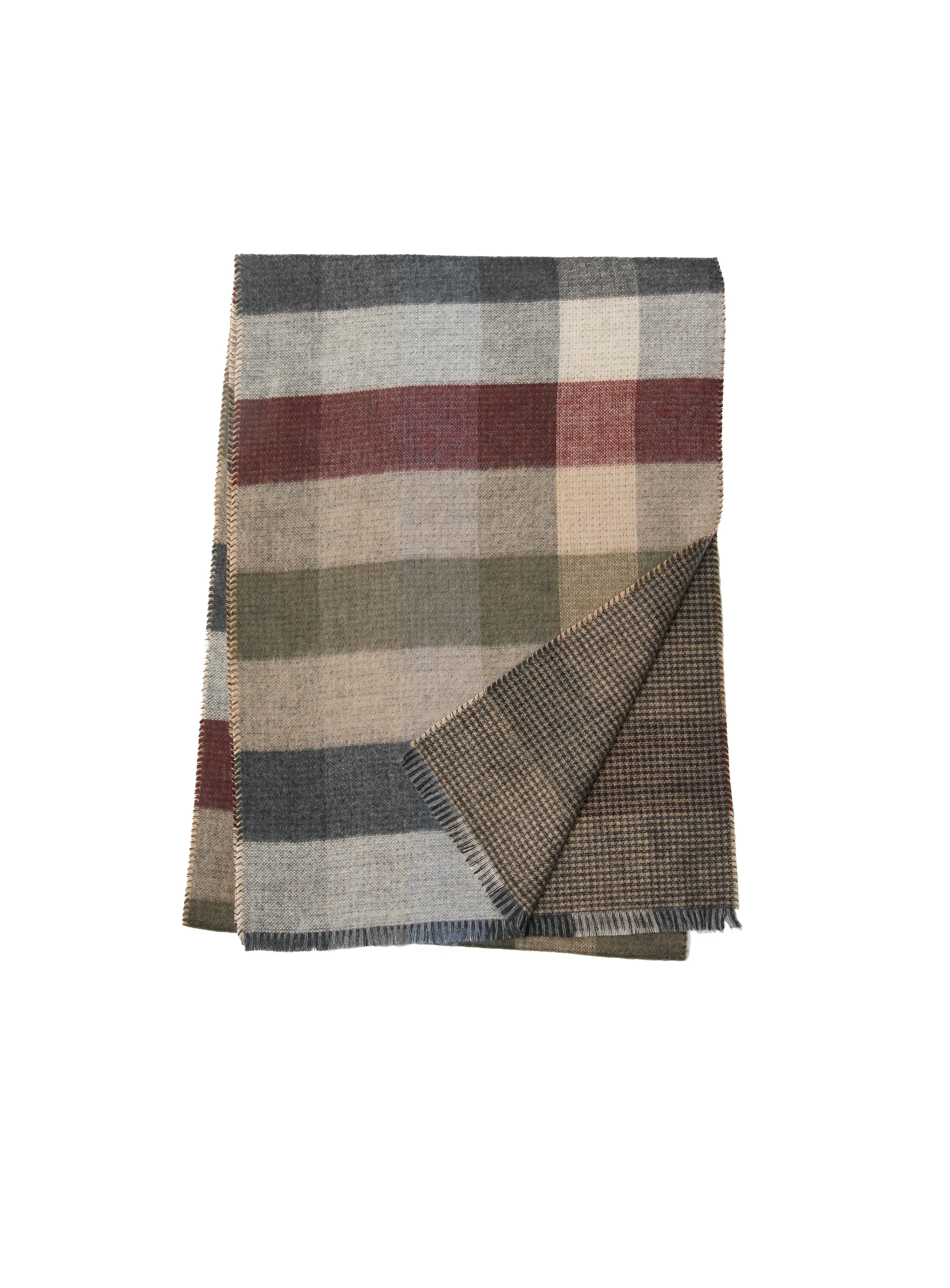 Foulard réversible à grands carreaux - Image 4