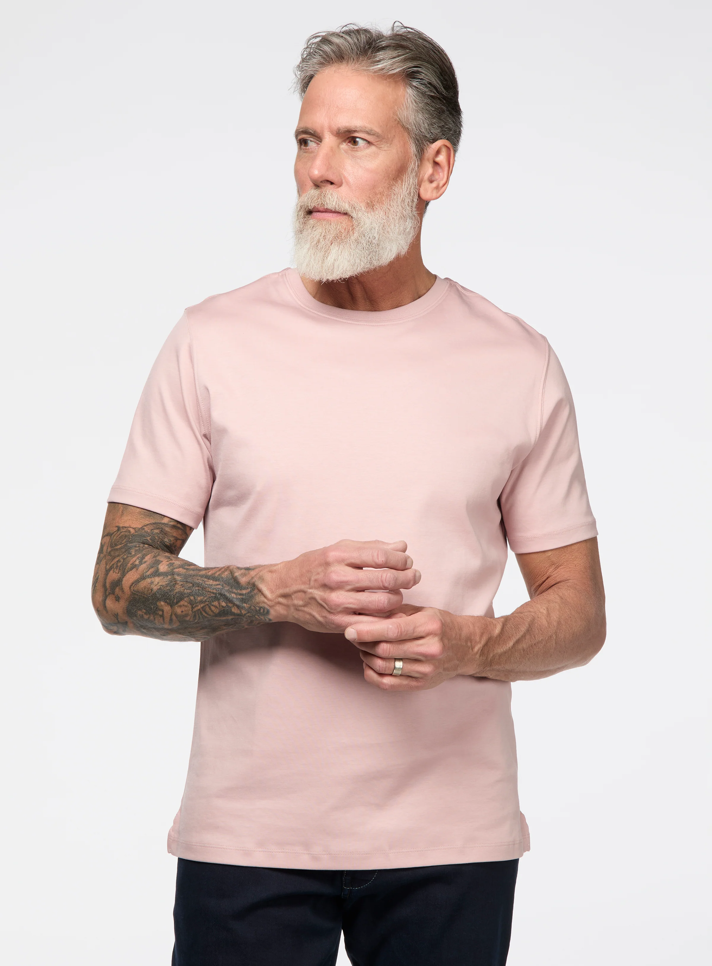 T-shirt col rond en coton pima - Image 14