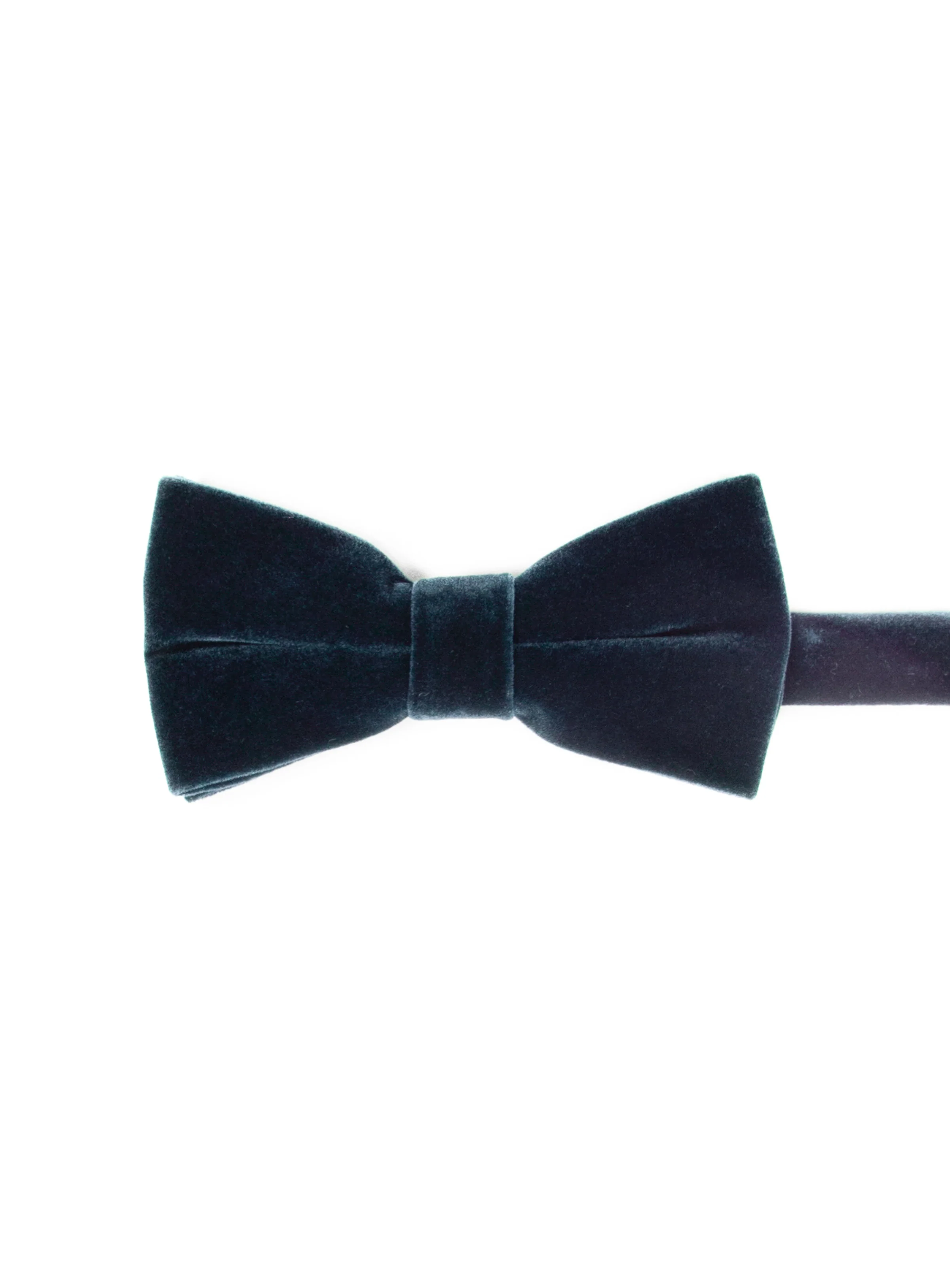 Noeud papillon en velours bleu