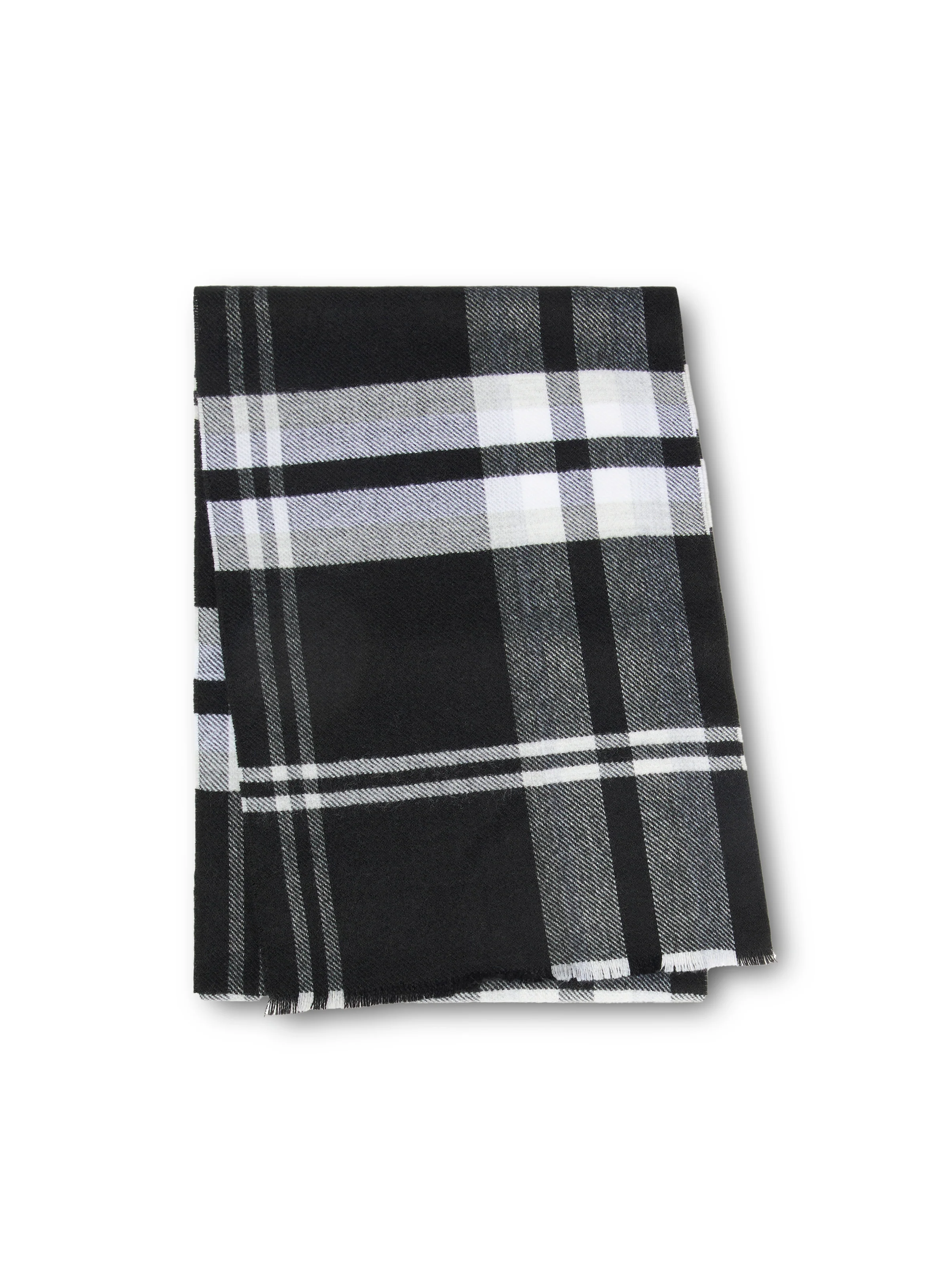 Foulard à carreaux noirs et blancs